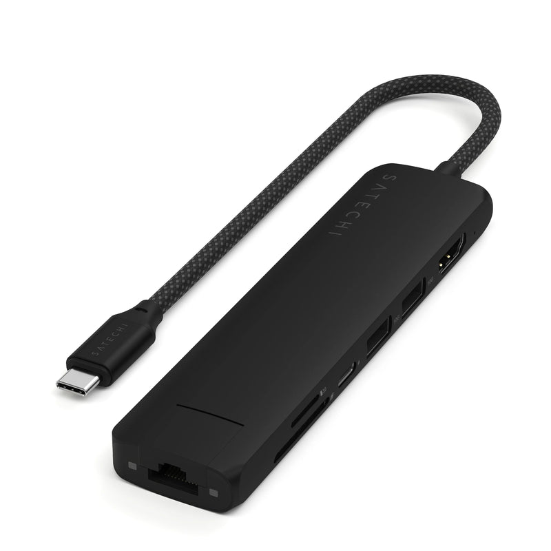 【 SATECHI 】未開封 USB-C™️ Slim Multiport 6-in-1 USB-C Slim Multiport Adapter | HDMI Hub – Satechi