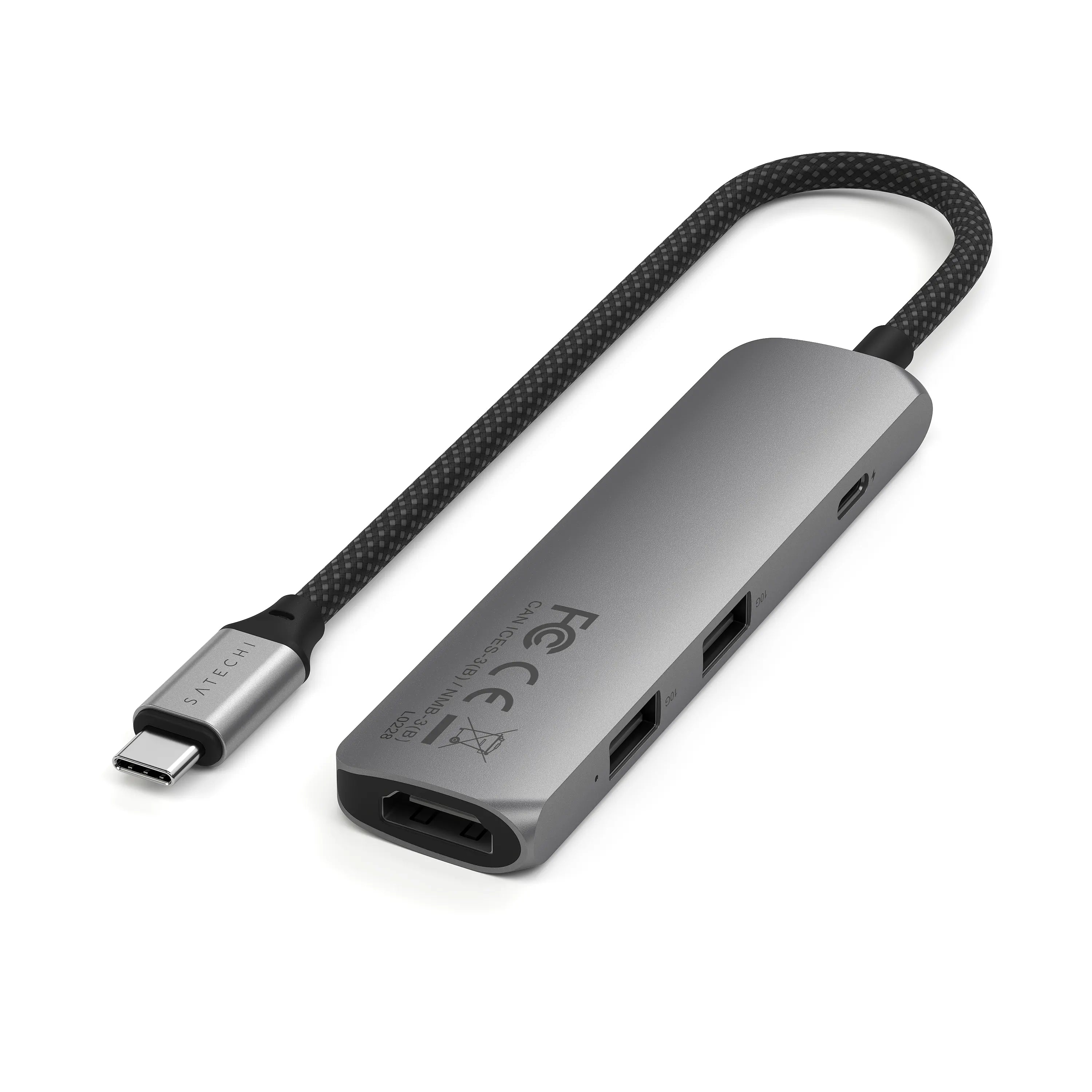 その他 Satechi 4-in-1 USB-C Multiport 4K 4-in-1 USB-C Slim Multiport Adapter 4K | Hub – Satechi