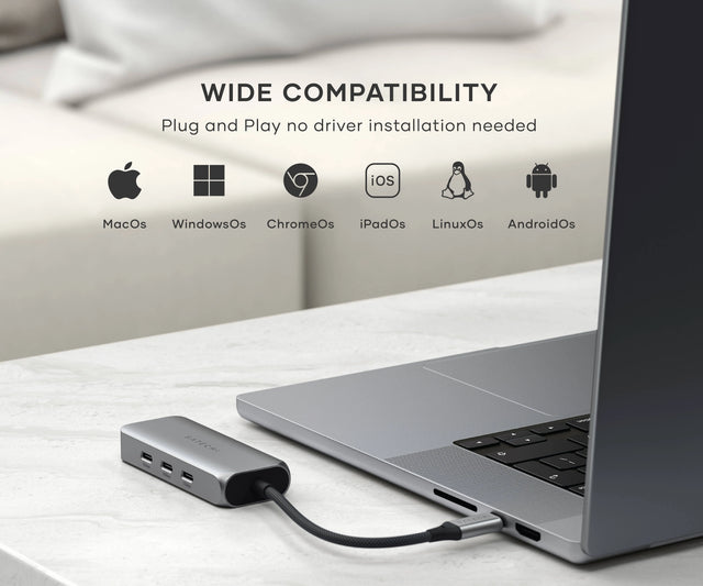 Usbc Network Interface 4-in-1 USB-C Hub with 2.5G Ethernet | Fast Network – Satechi