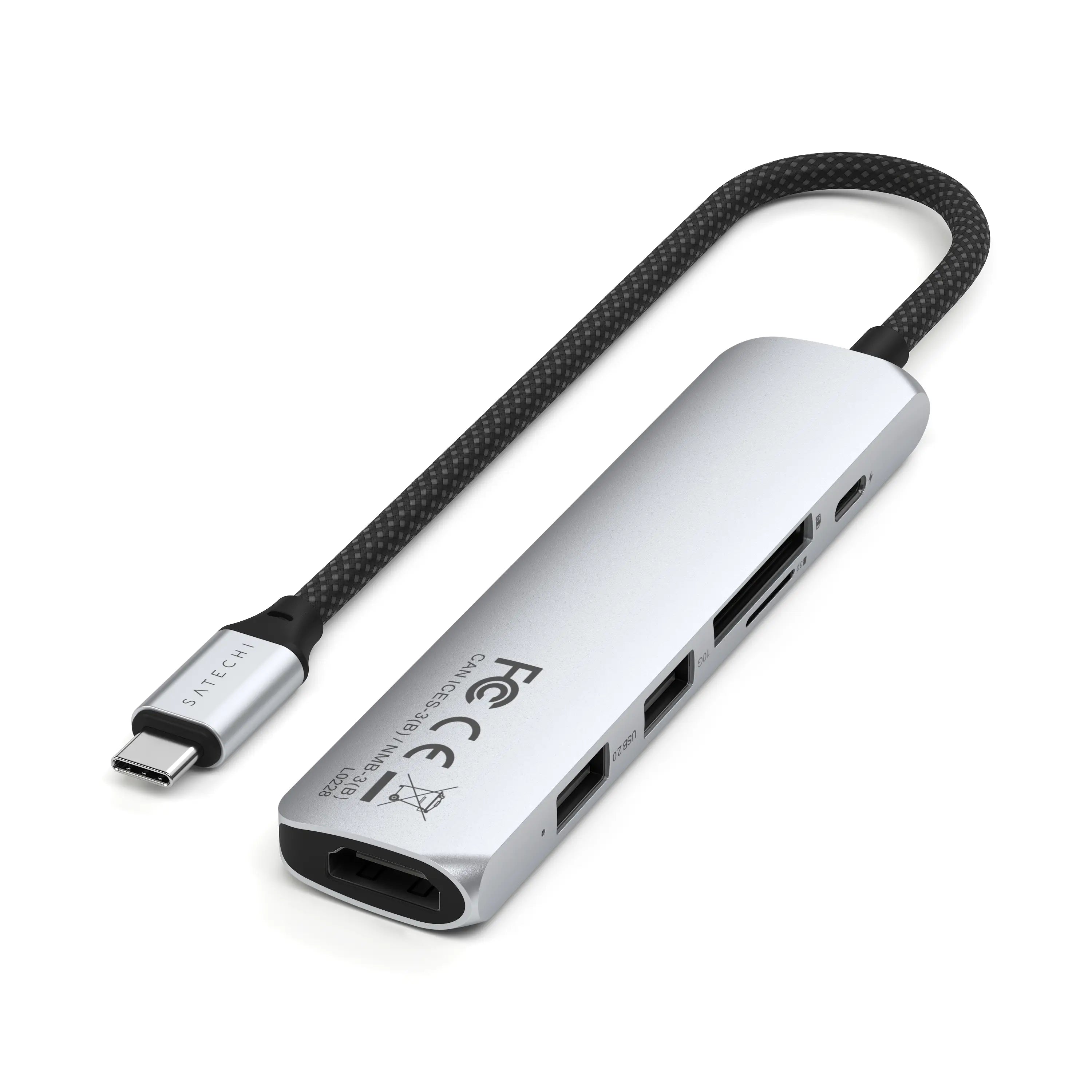 6-in-1 USB-C Slim Multiport Adapter | HDMI Hub – Satechi