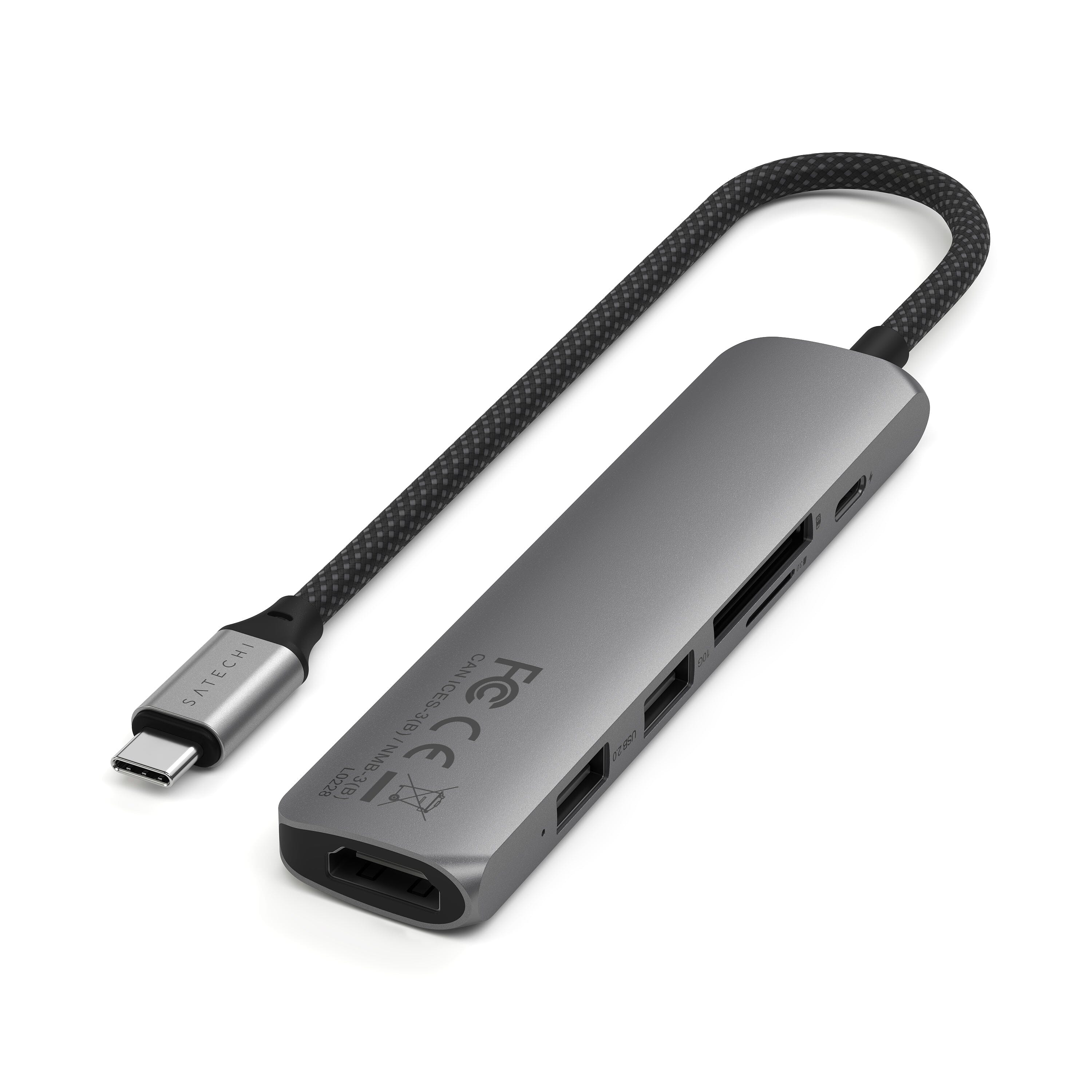 6-in-1 USB-C Slim Multiport Adapter | HDMI Hub – Satechi