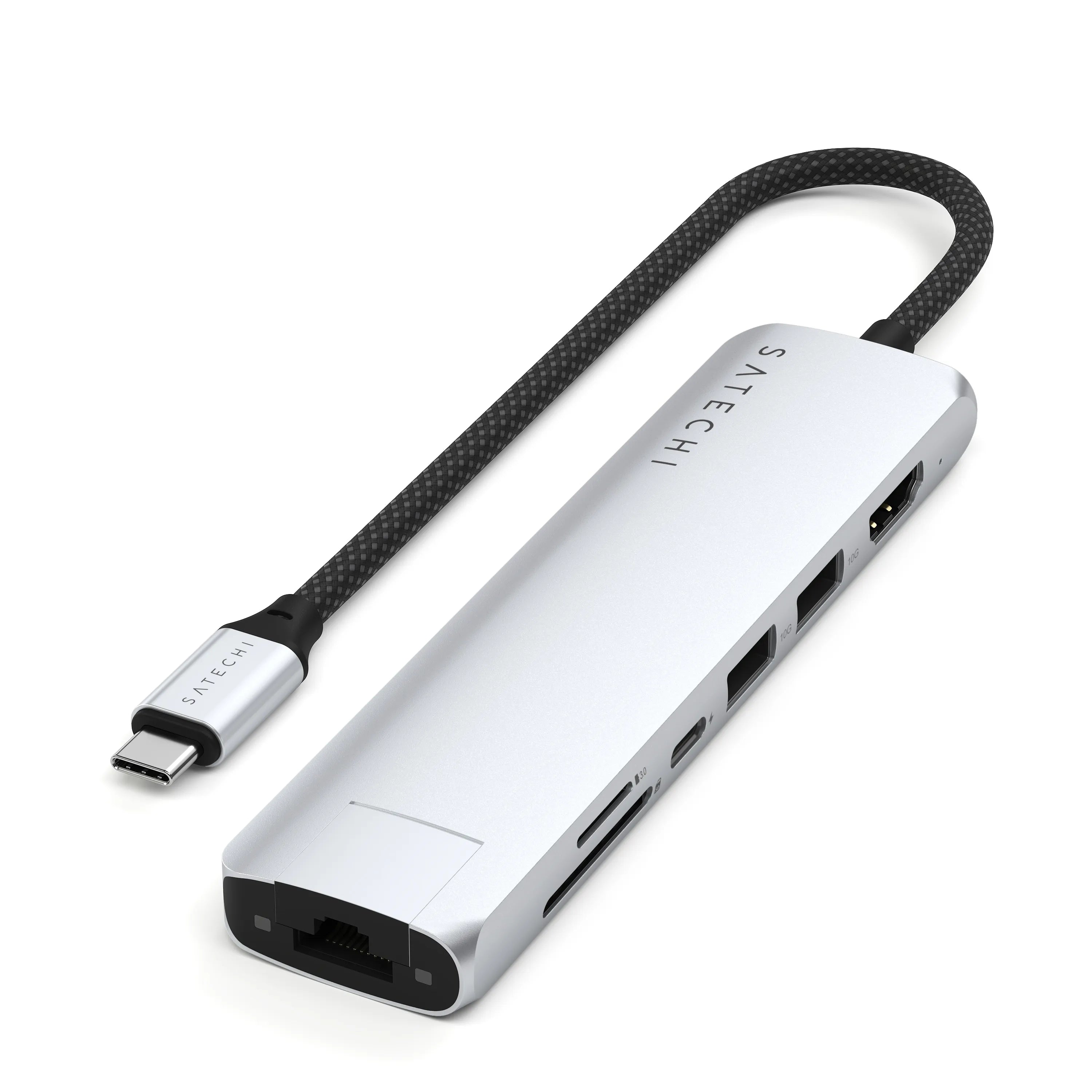 SATECHI 7 in 1 USB-C スリムプラス マルチポートアダプター 7-in-1 USB-C Slim Multiport with Ethernet | Hub – Satechi