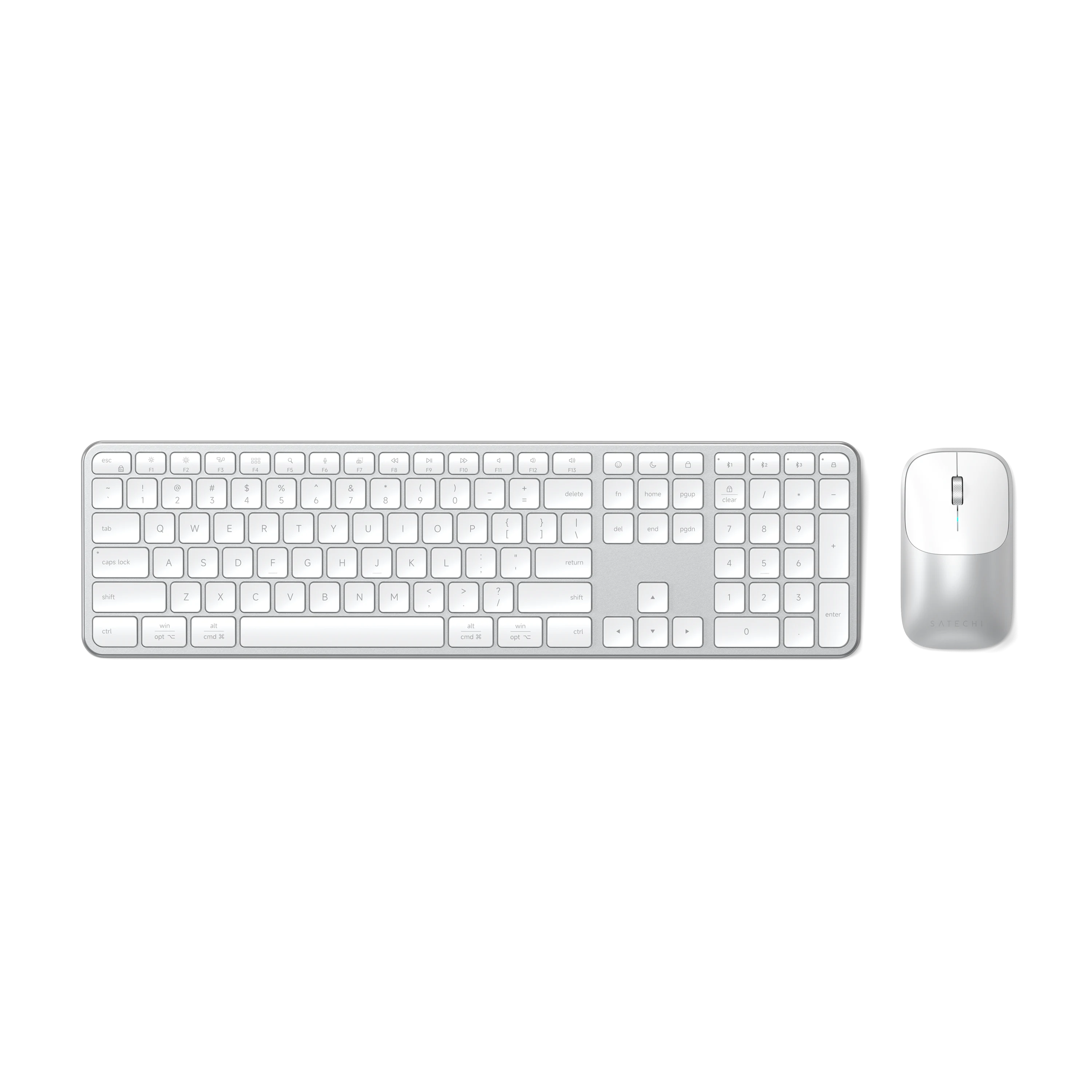 Slim CEX3 Wireless Combo Satechi Silver