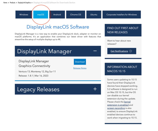 Meta Displaylink DisplayLink Manager – macOS Installation Instructions – Satechi
