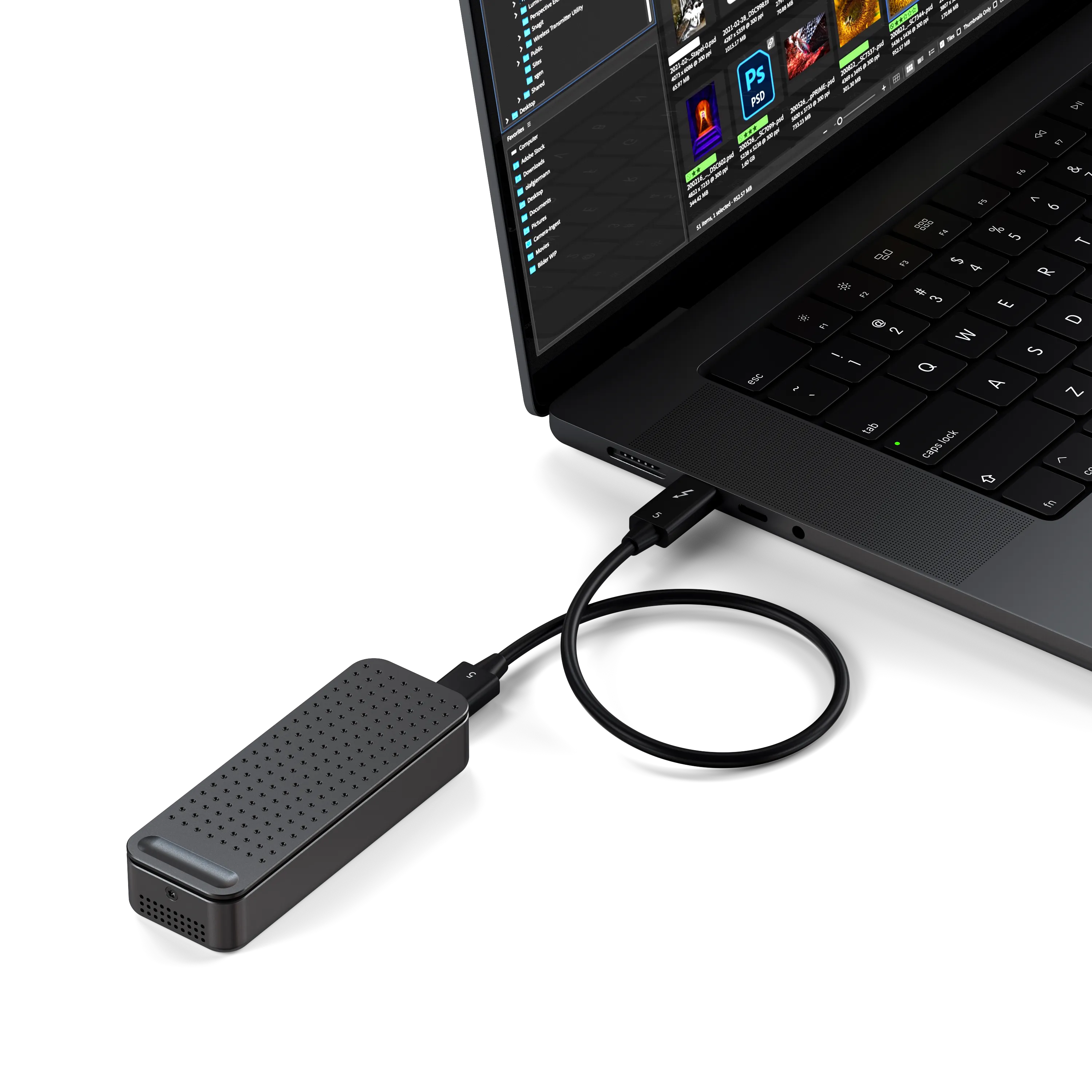 DotDisk™ 80Gbps SSD Enclosure Satechi Space Black