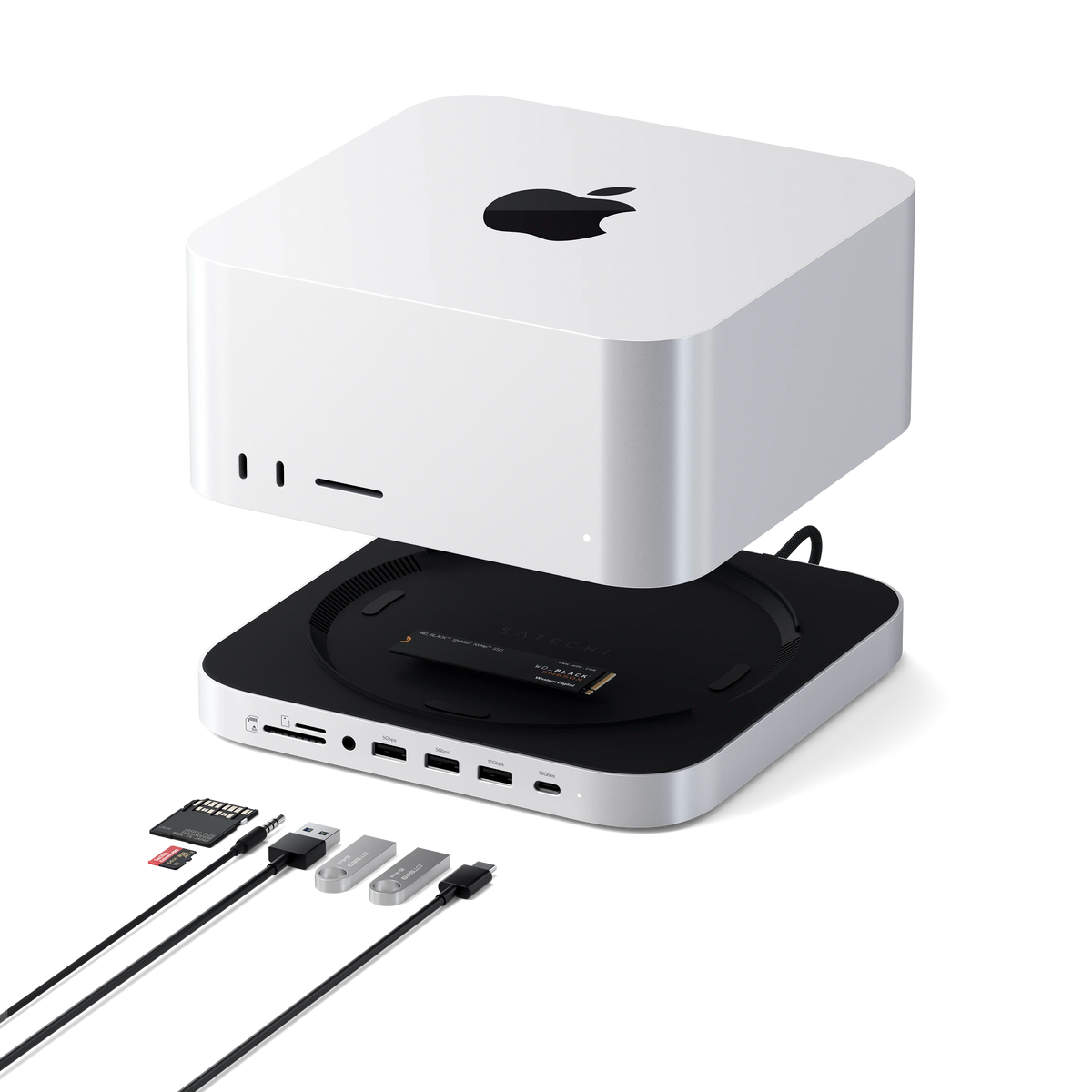 Stand & Hub For Mac Studio M5 With NVMe SSD Enclosure