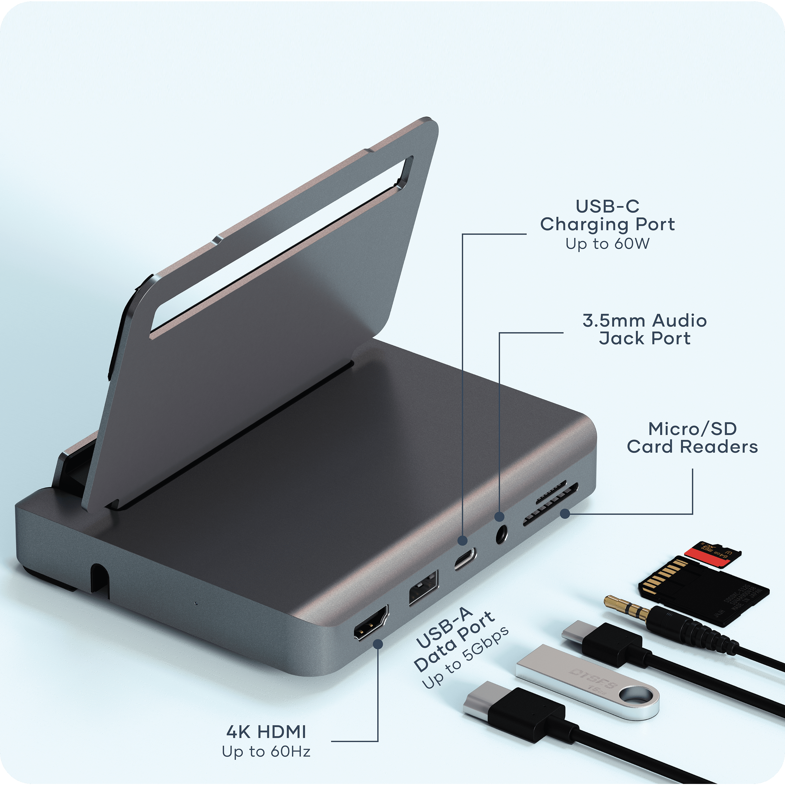 Aluminum Stand & Hub for iPad Pro Stands ## Hubs Satechi