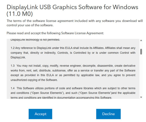 DisplayLink Manager – Microsoft Windows Installation Instructions – Satechi