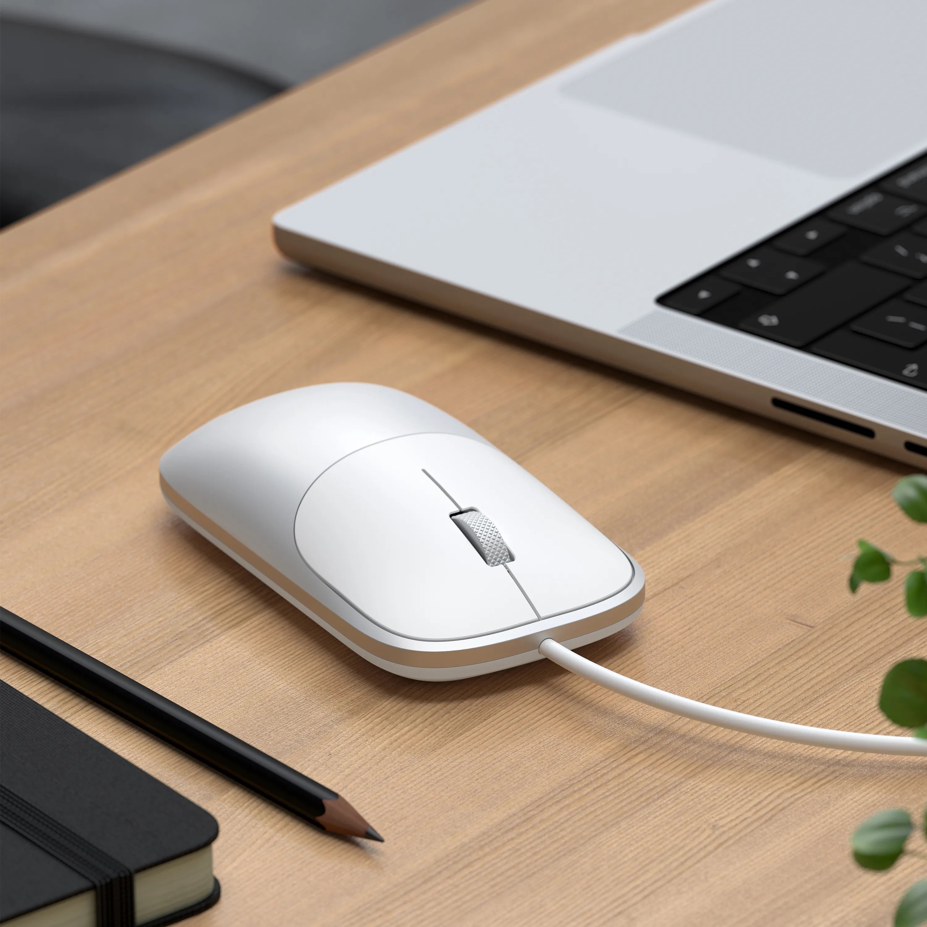 Slim LX Wired Mouse Satechi Silver