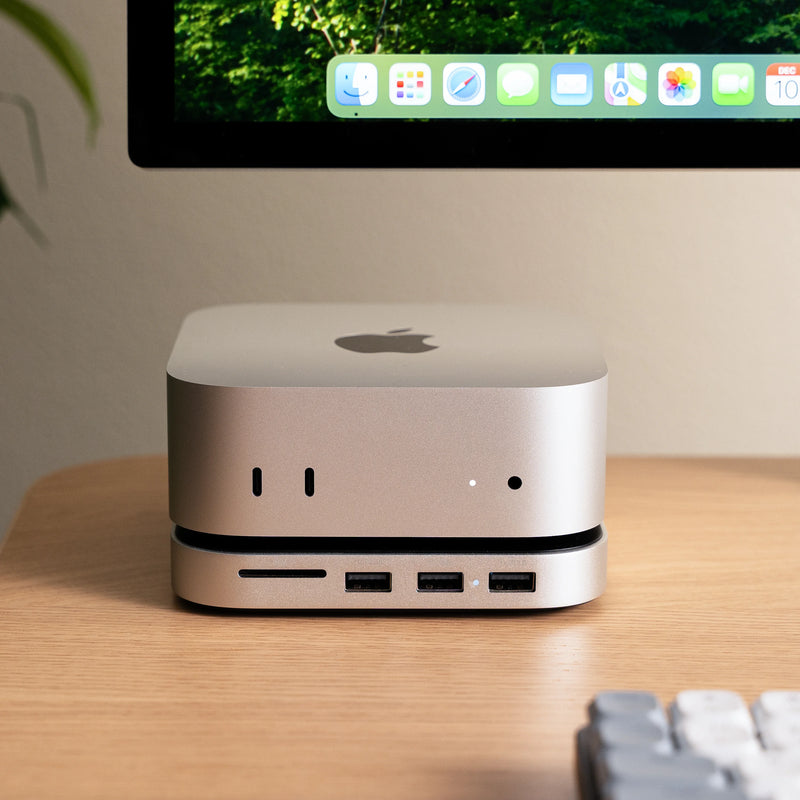 Mac Mini M4 Stand & Hub with SSD Enclosure – Satechi Mac Mini M4 Stand & Hub with SSD Enclosure – Satechi