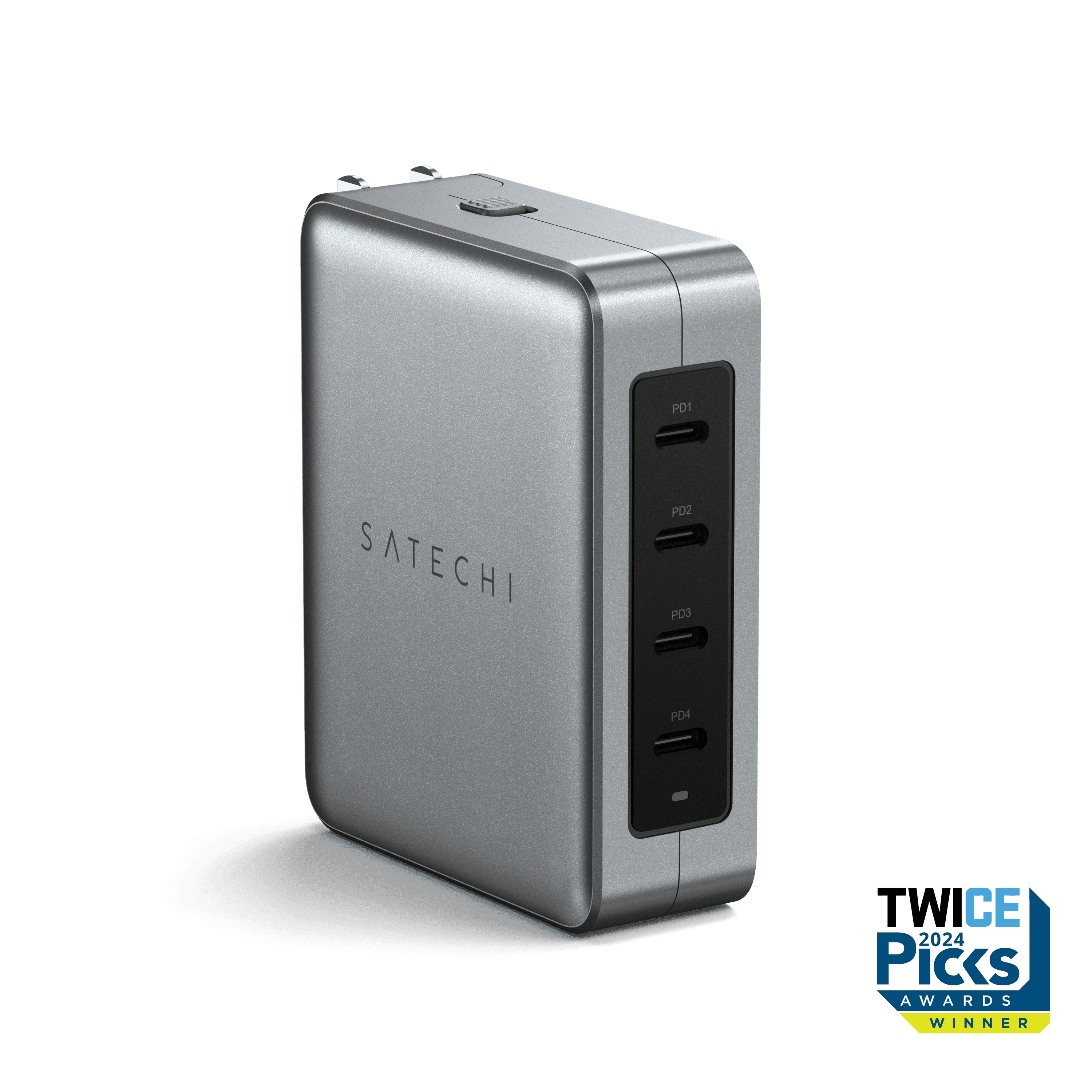 OntheGo™ 3-in-1 Charger - Desert Rose | 145W USB-C 4-Port GaN Travel Charger