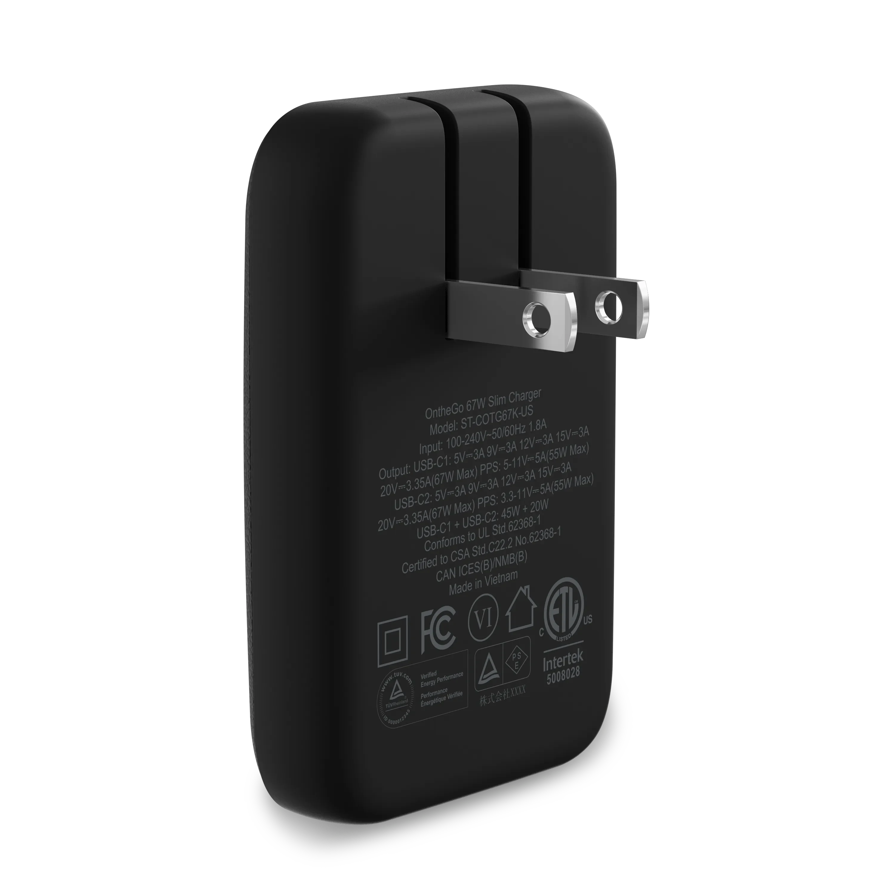 OntheGo™ 67W Slim Wall Charger Satechi Black