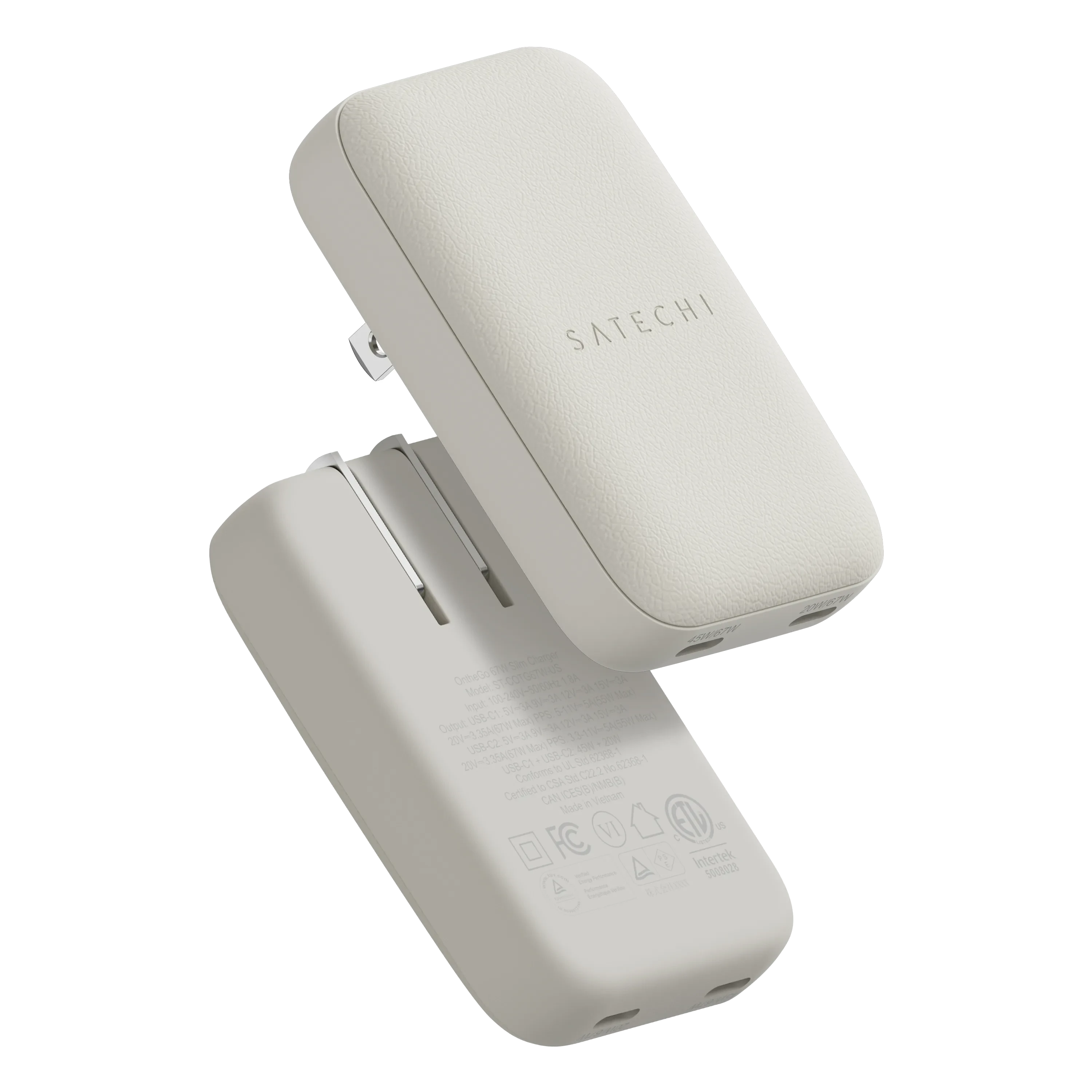 OntheGo™ 67W Slim Wall Charger Satechi Sand