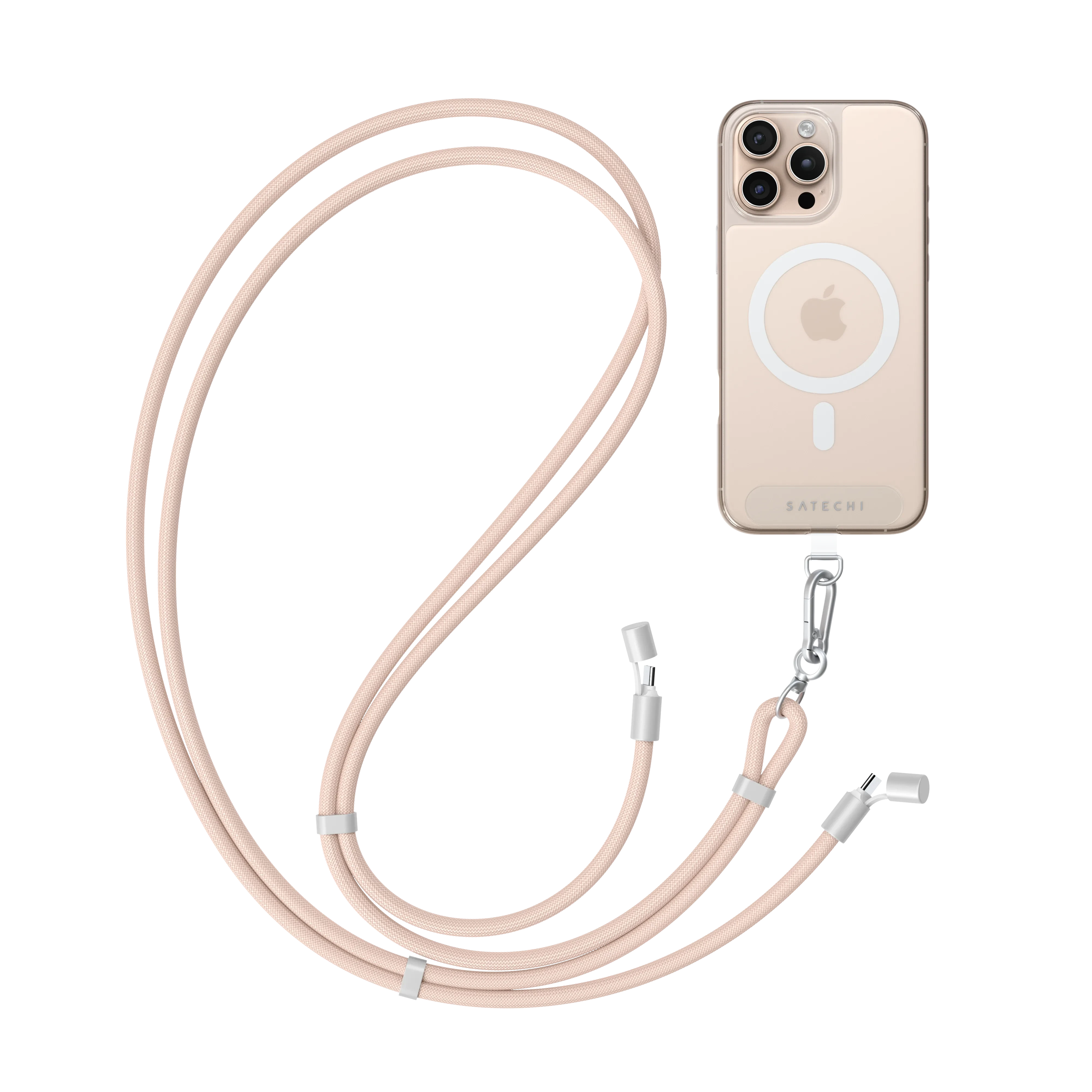 OntheGo™ USB-C Lanyard Cable Satechi Desert Rose