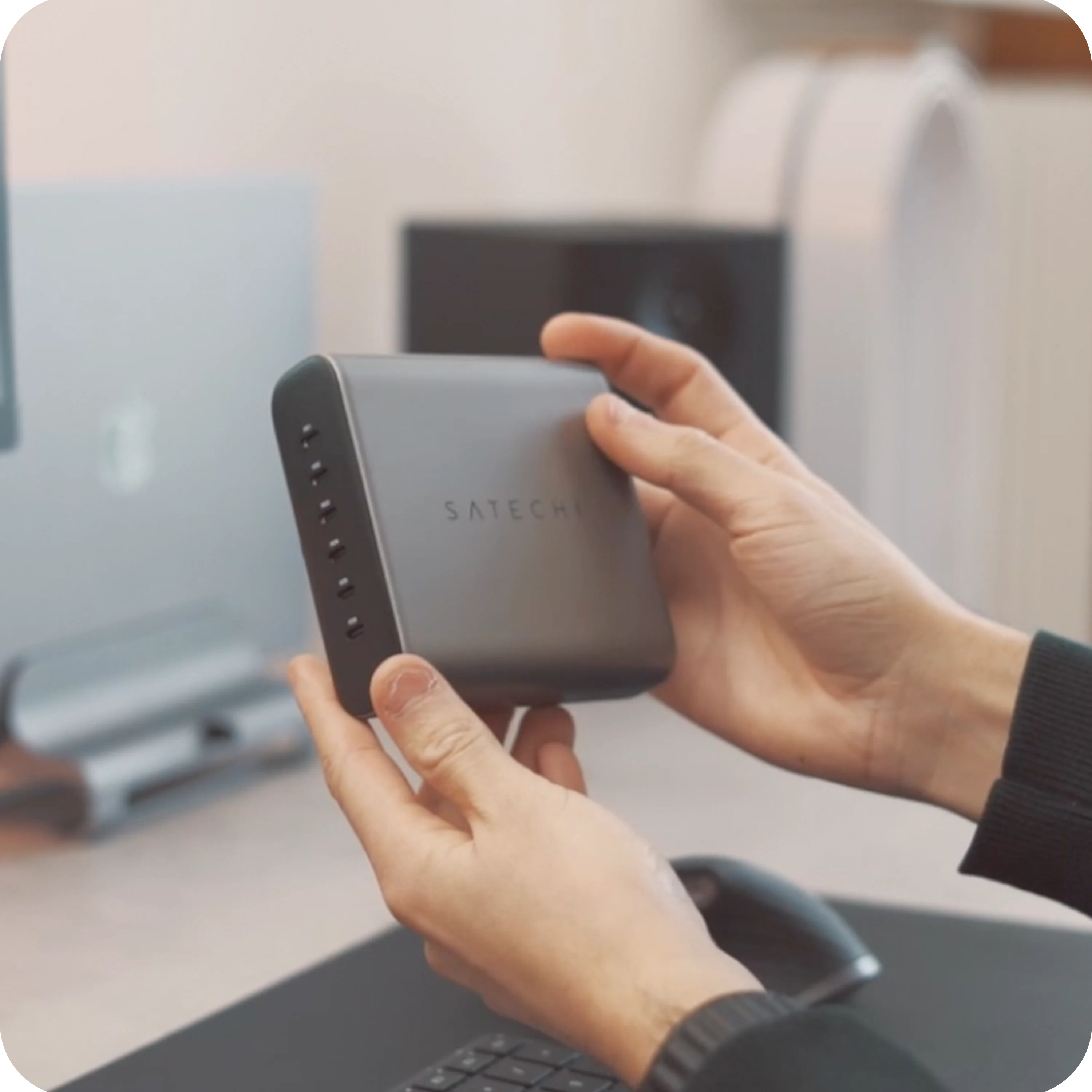 200W USB-C 6-Port GaN Charger Charging Stations Satechi US