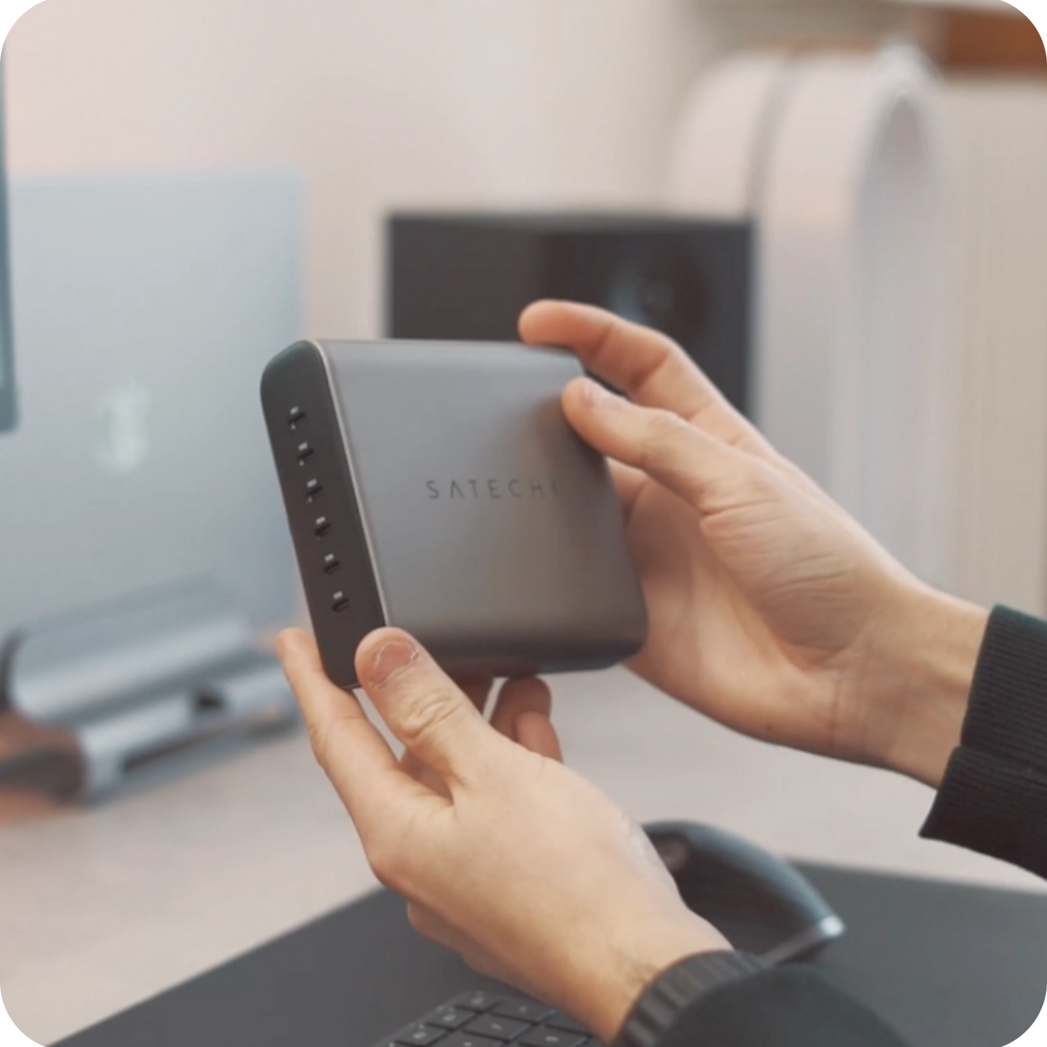 200W USB-C 6-Port GaN Charger Charging Stations Satechi US