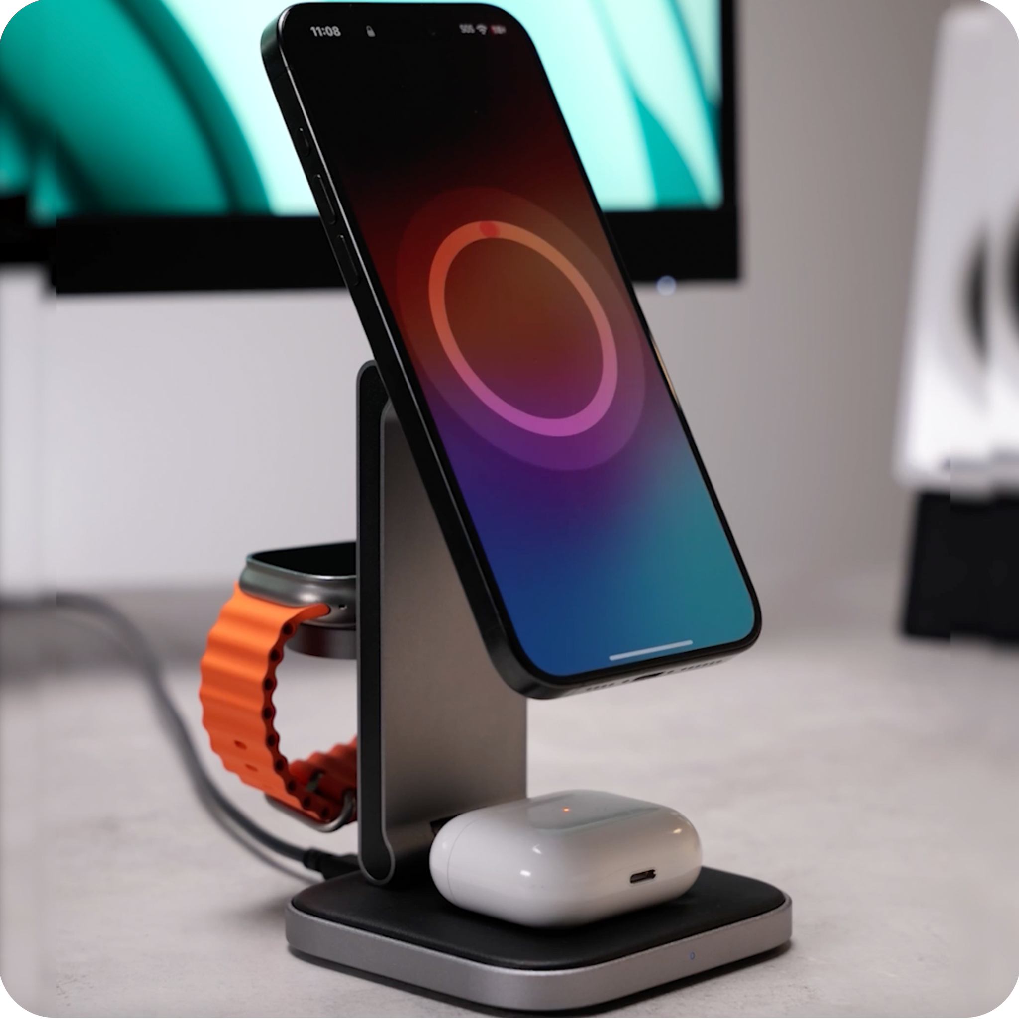 3-in-1 Foldable Qi2 Wireless Charging Stand