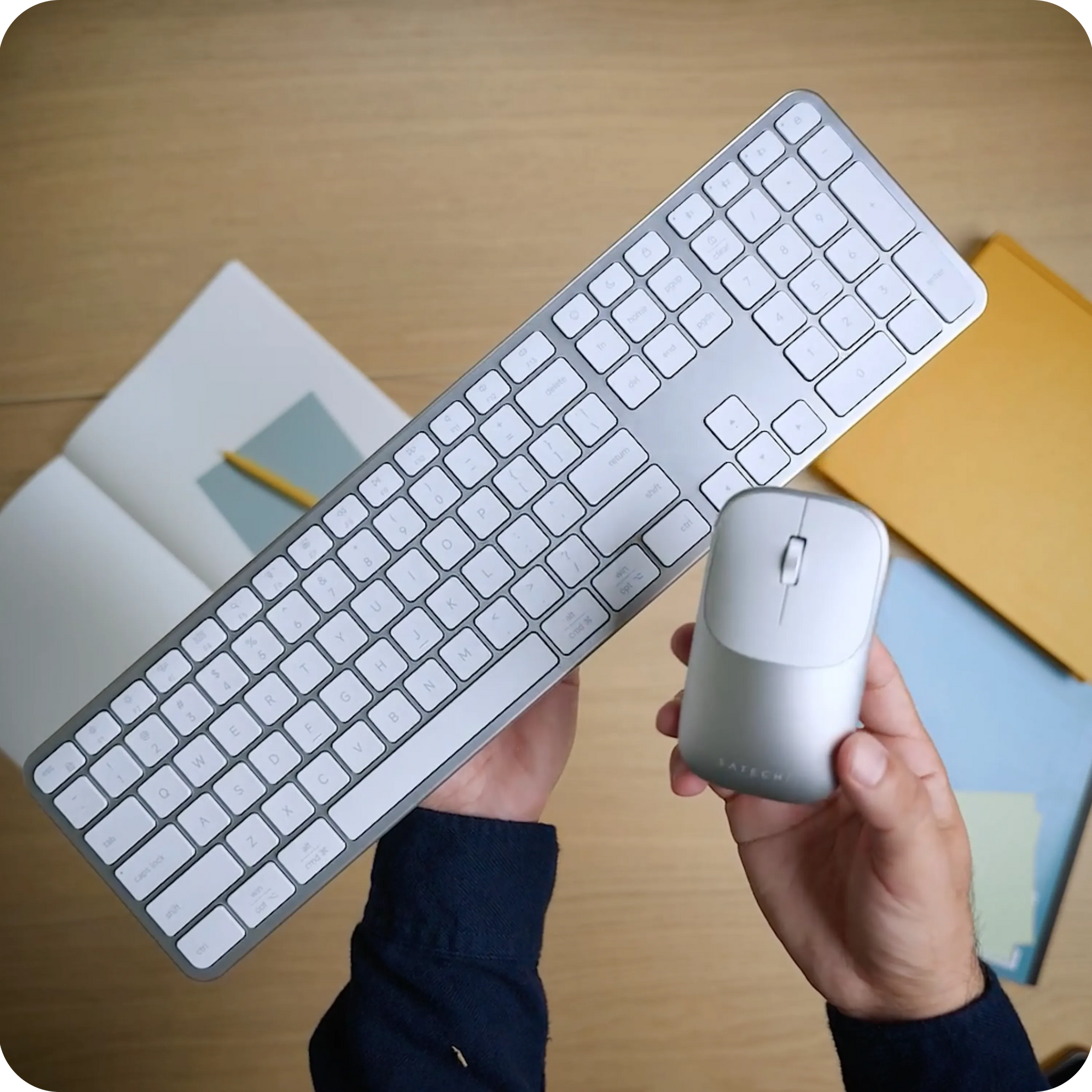 Slim CEX3 Wireless Combo Satechi Silver
