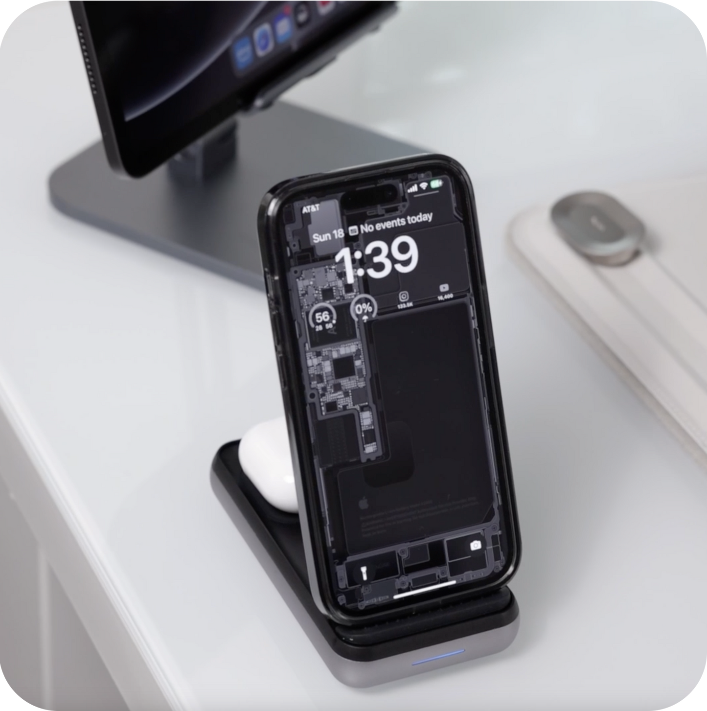 Duo Wireless Charger Power Stand Charging Stations ## Wireless Chargers Satechi