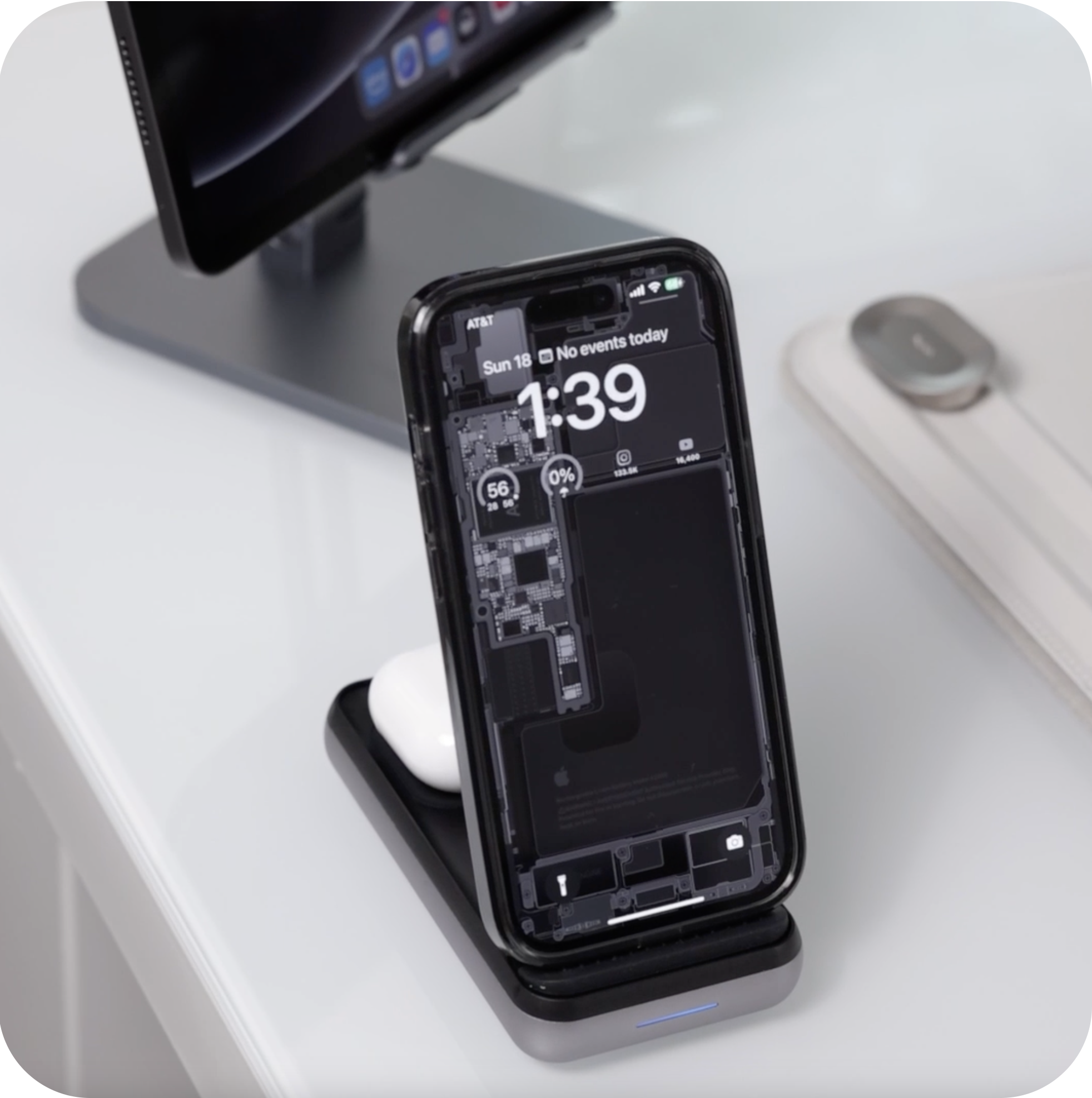 Duo Wireless Charger Power Stand Charging Stations ## Wireless Chargers Satechi