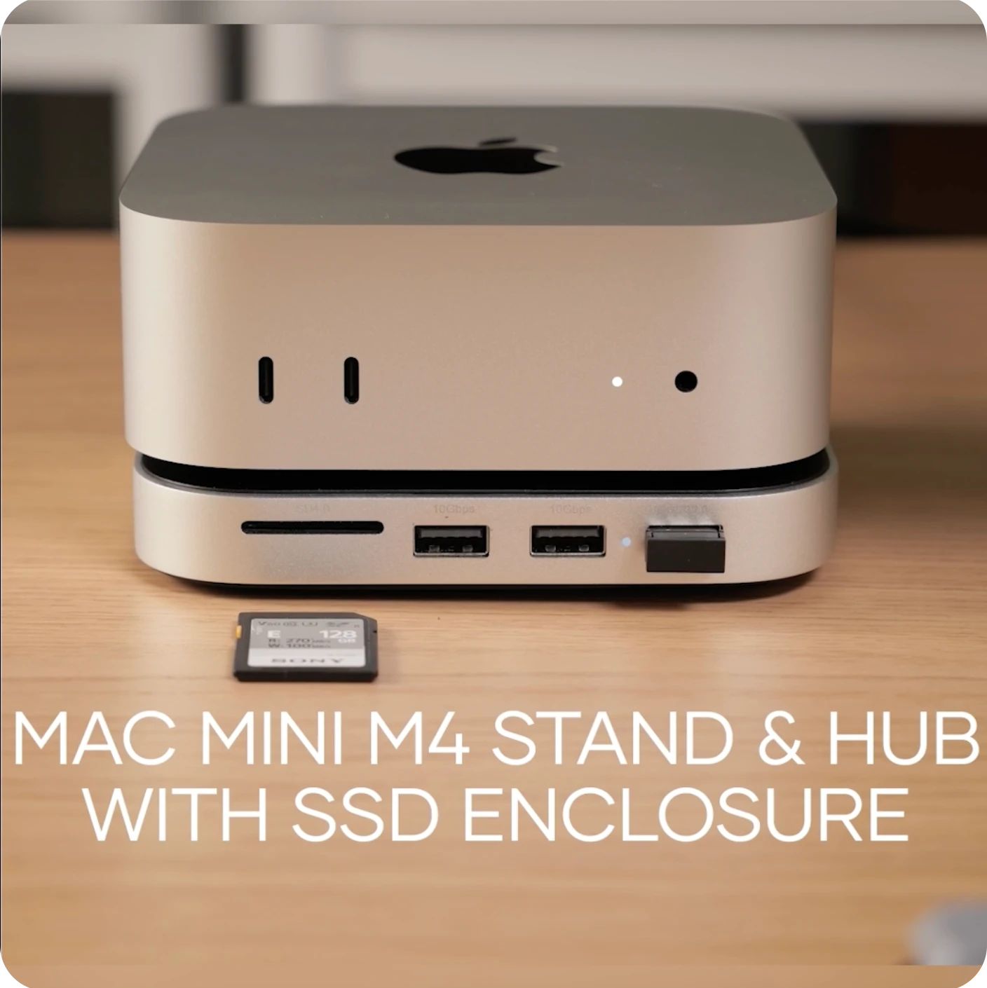 Mac Mini M4 Stand & Hub with SSD Enclosure – Satechi