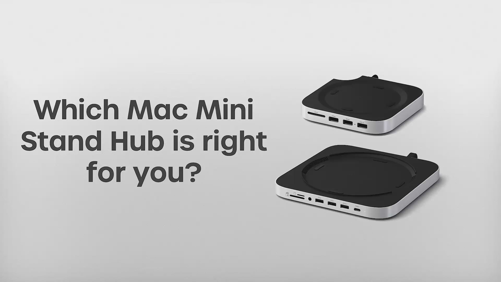 Mac Mini M4 Stand & Hub with SSD Enclosure – Satechi