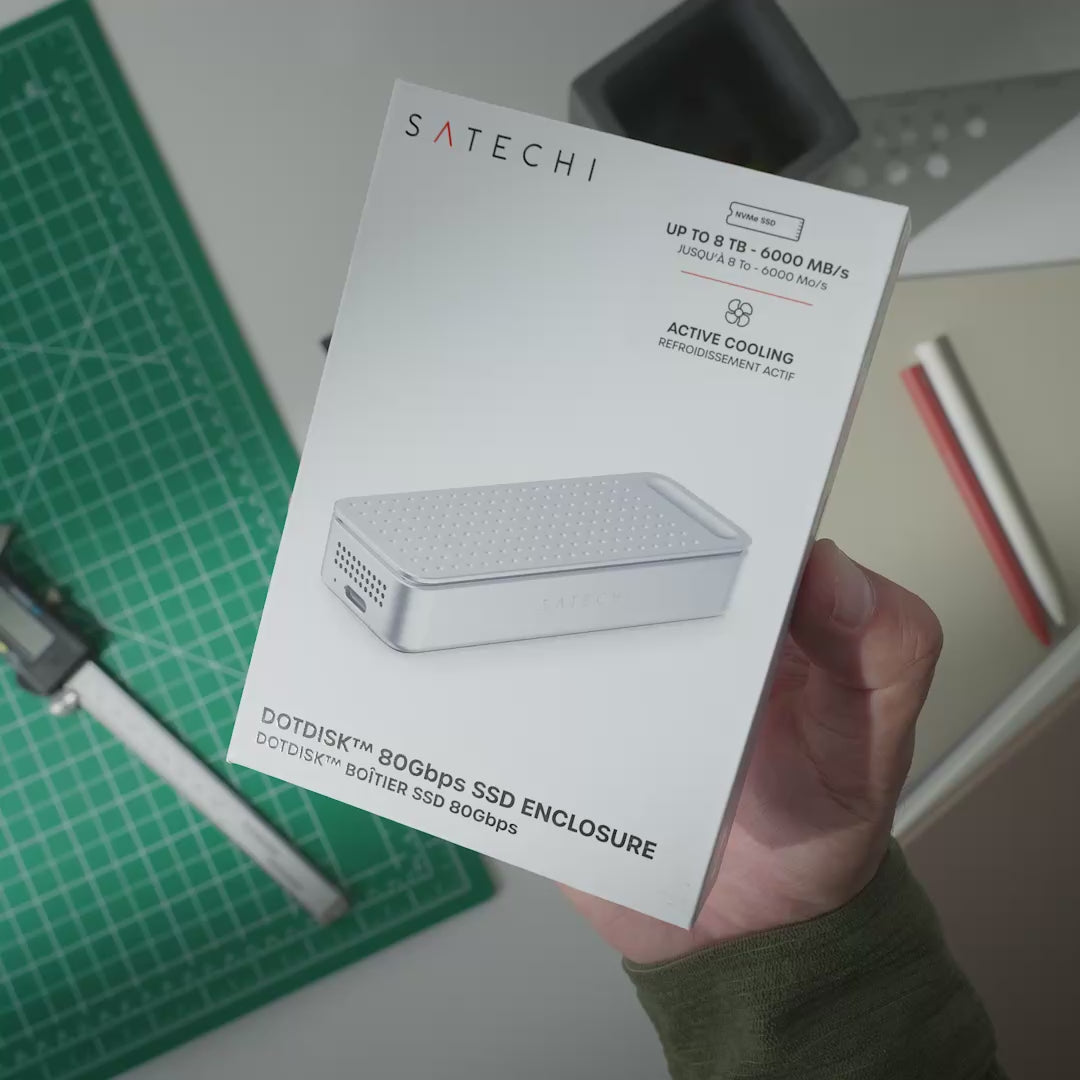 DotDisk™ 80Gbps SSD Enclosure Satechi Satechi Space Black