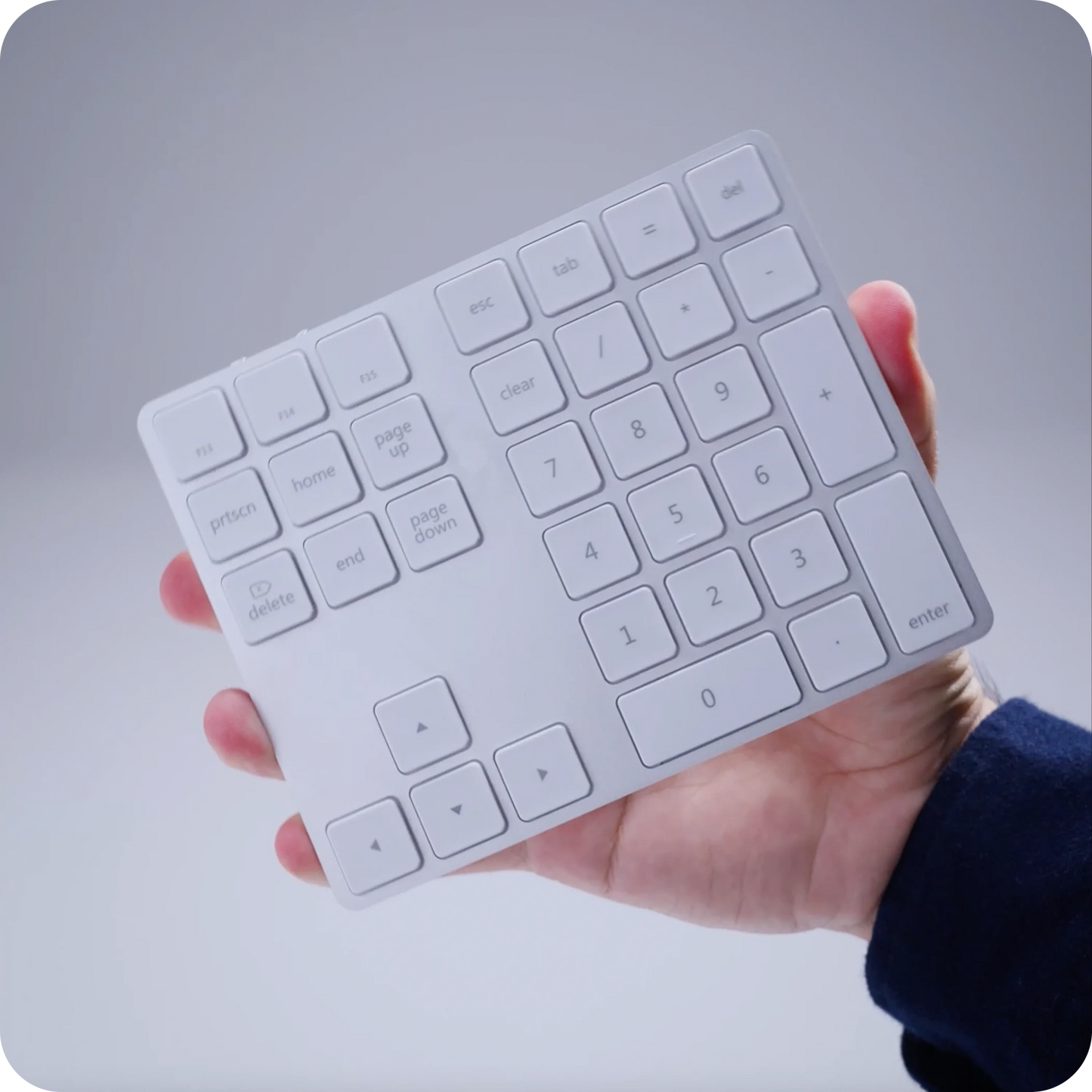 Aluminum Slim Rechargeable Bluetooth Keypad Satechi Gold