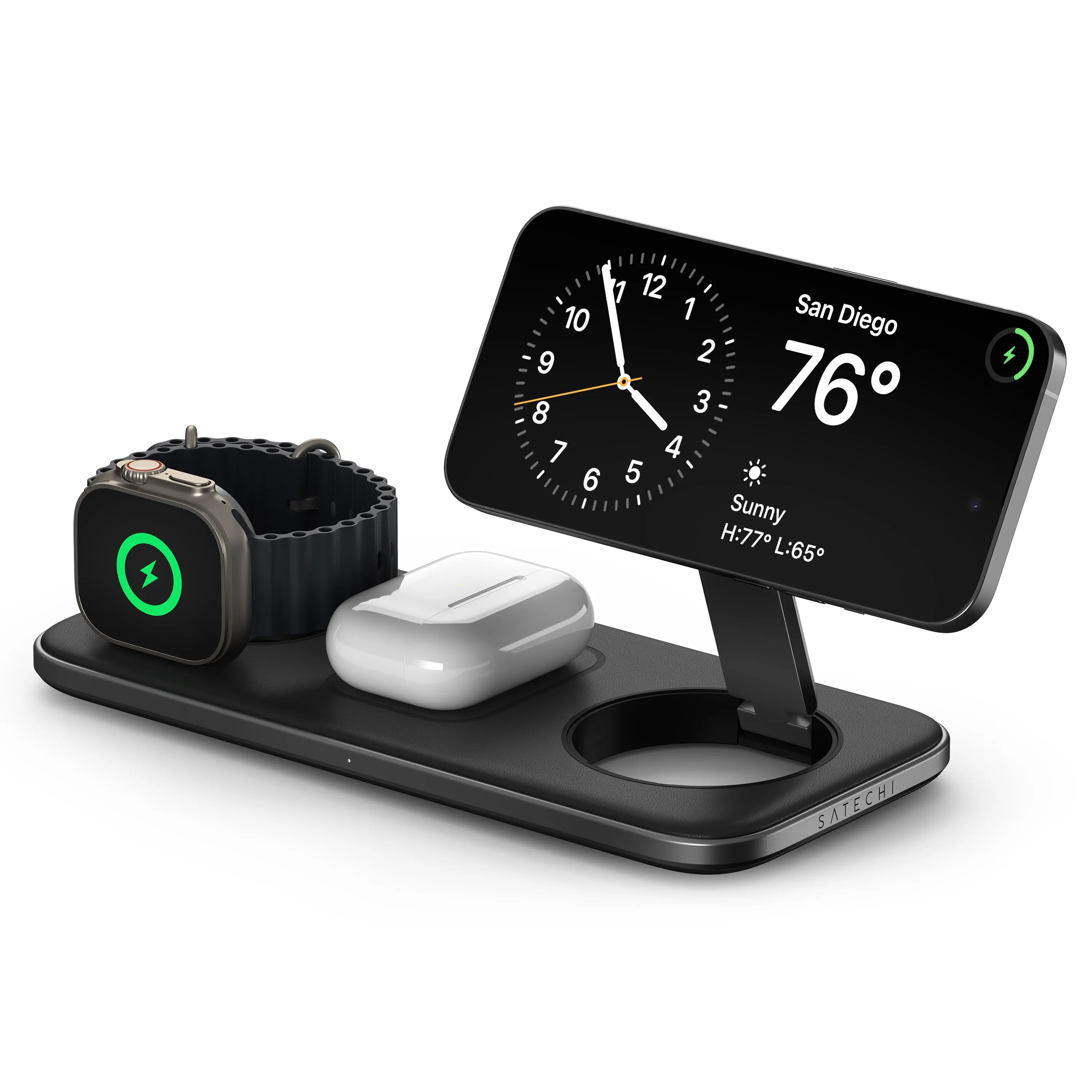 Satechi Qi2 Trio Wireless Charging Pad 