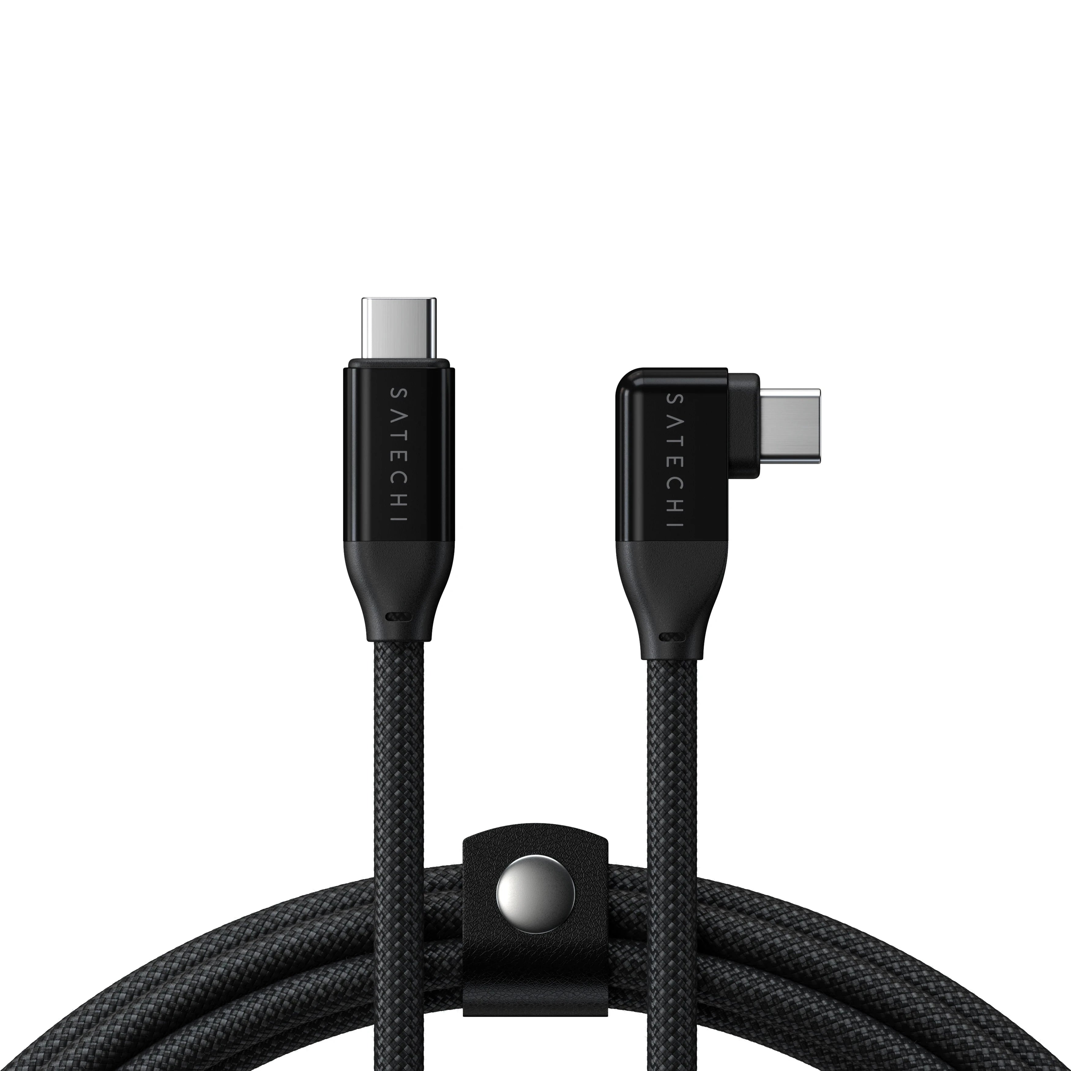 Right-Angle USB-C to USB-C Data and Charge Cable (1m)