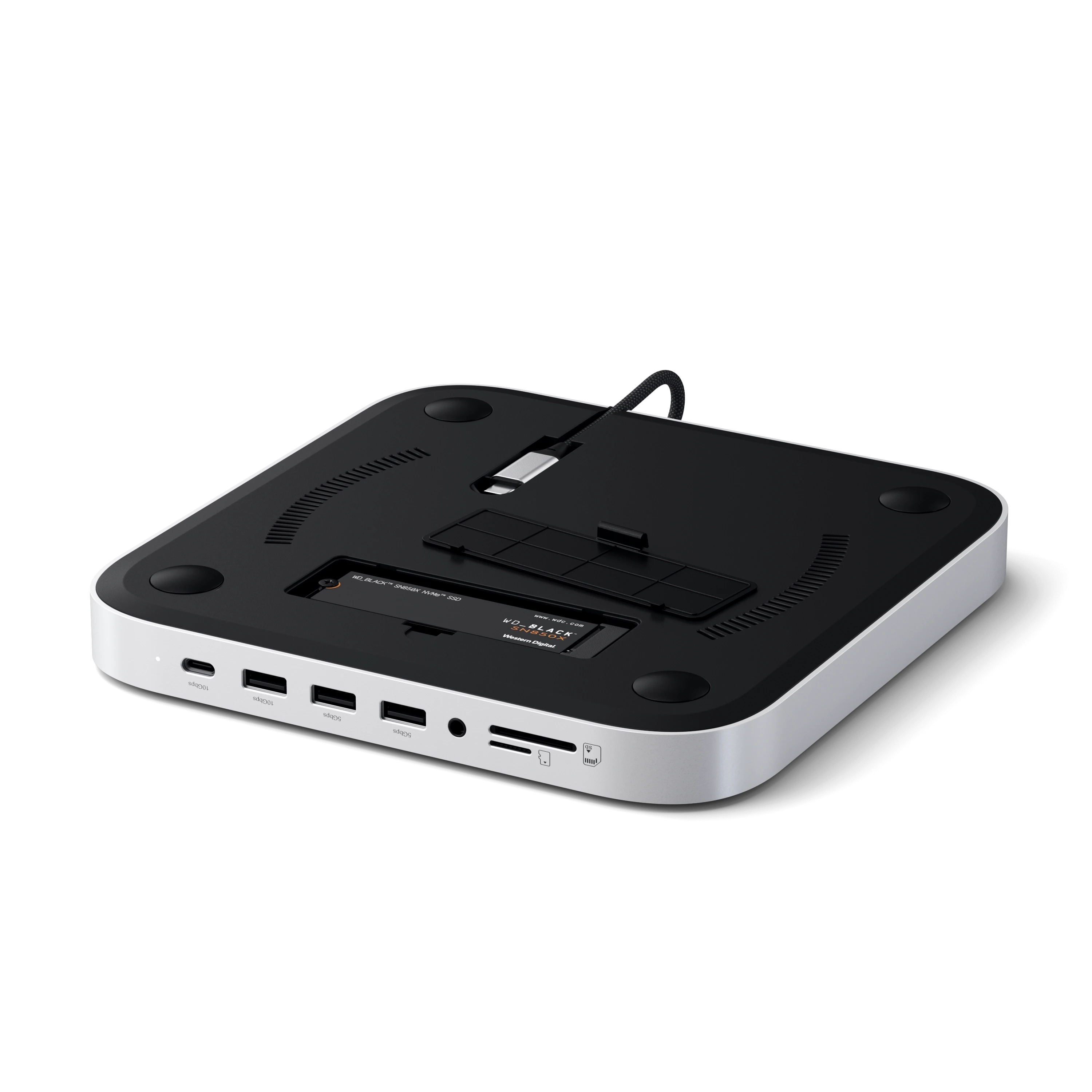Mac Mini Stand & Hub with NVMe SSD Enclosure – Satechi Mac Mini Stand & Hub with NVMe SSD Enclosure – Satechi