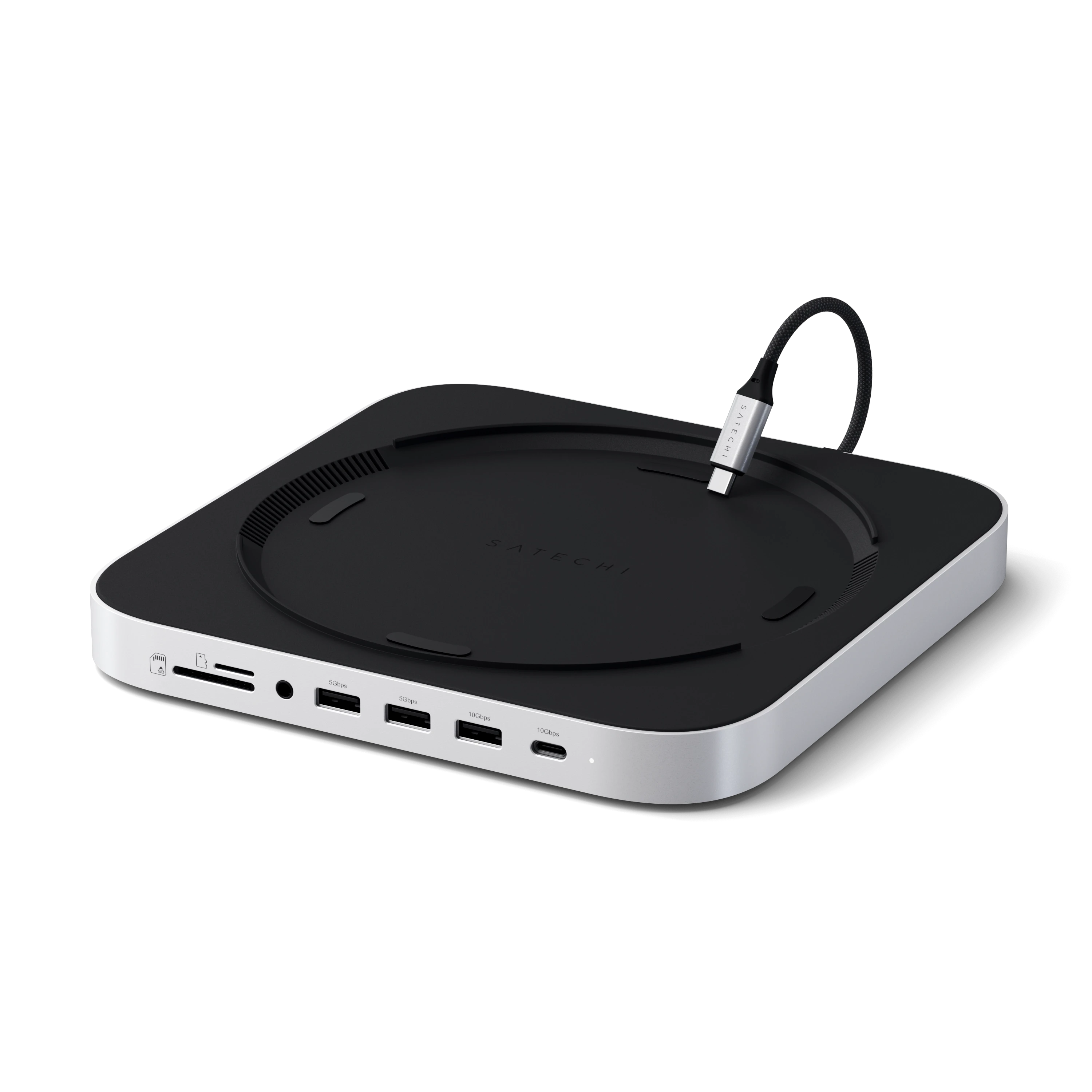 Mac Mini Stand & Hub with NVMe SSD Enclosure – Satechi