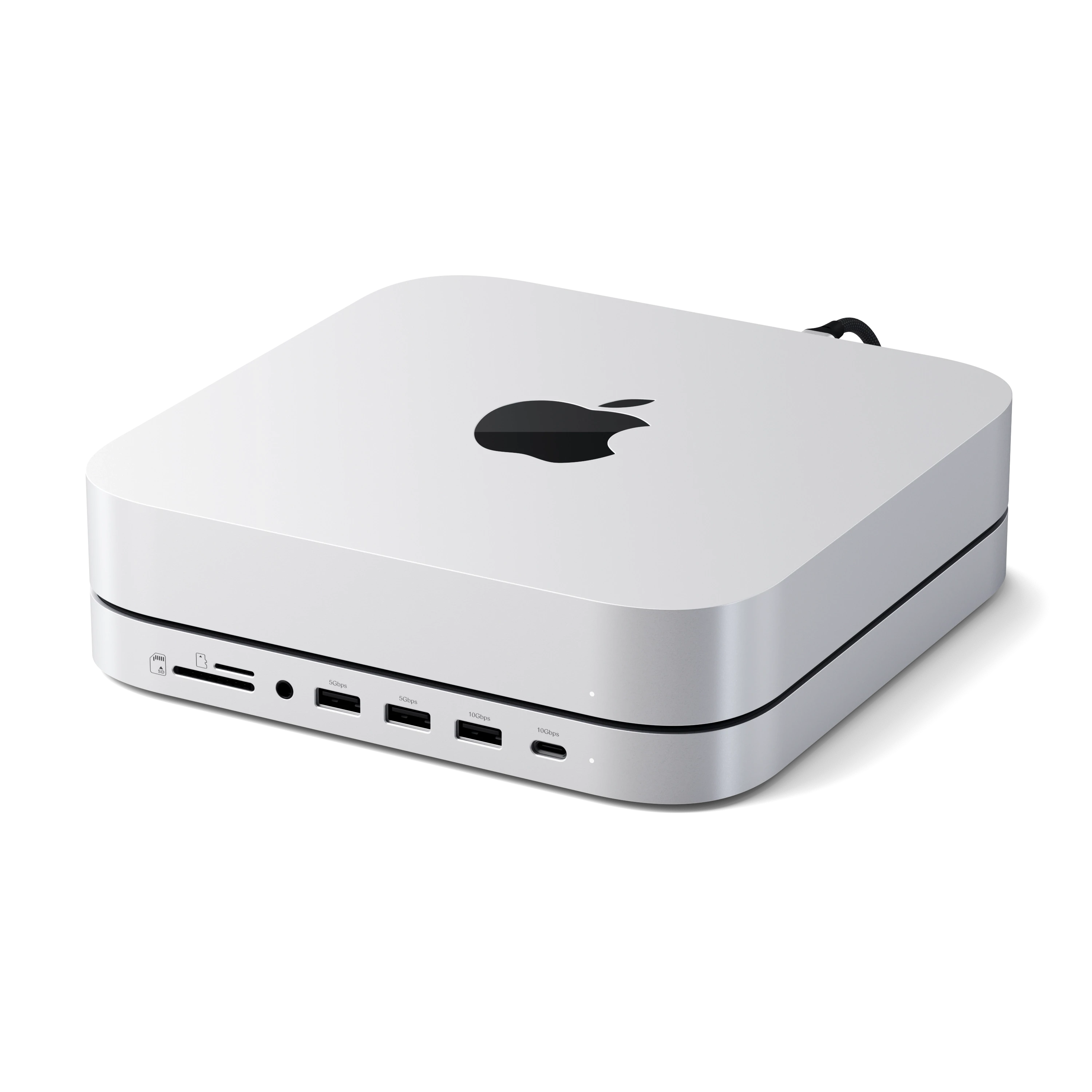 Mac mini スタンド＆ハブ NVMe SSDエンクロージャー付き Amazon.com: Mac mini Dock, USB C Hub with Dual SSD Enclosure- Fits