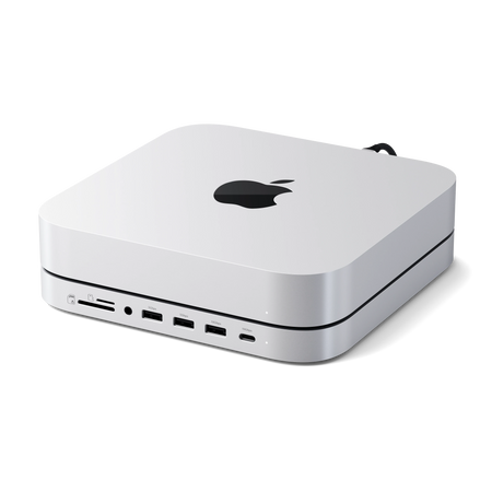 Mac Mini Stand & Hub with NVMe SSD Enclosure – Satechi
