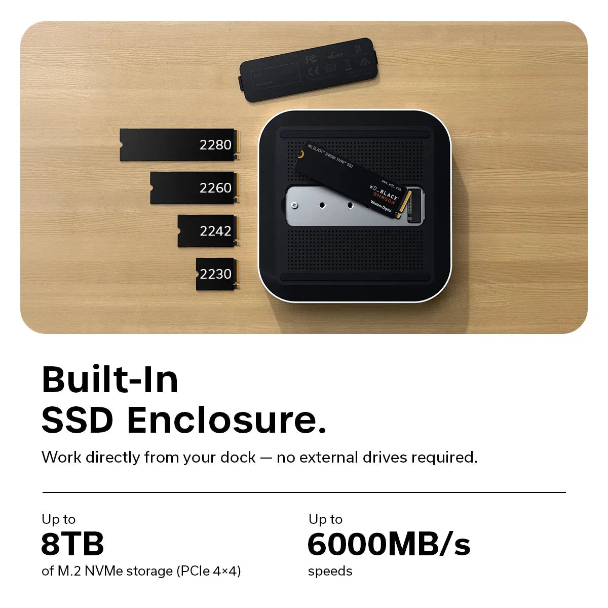 Thunderbolt 5 CubeDock™ with SSD Enclosure