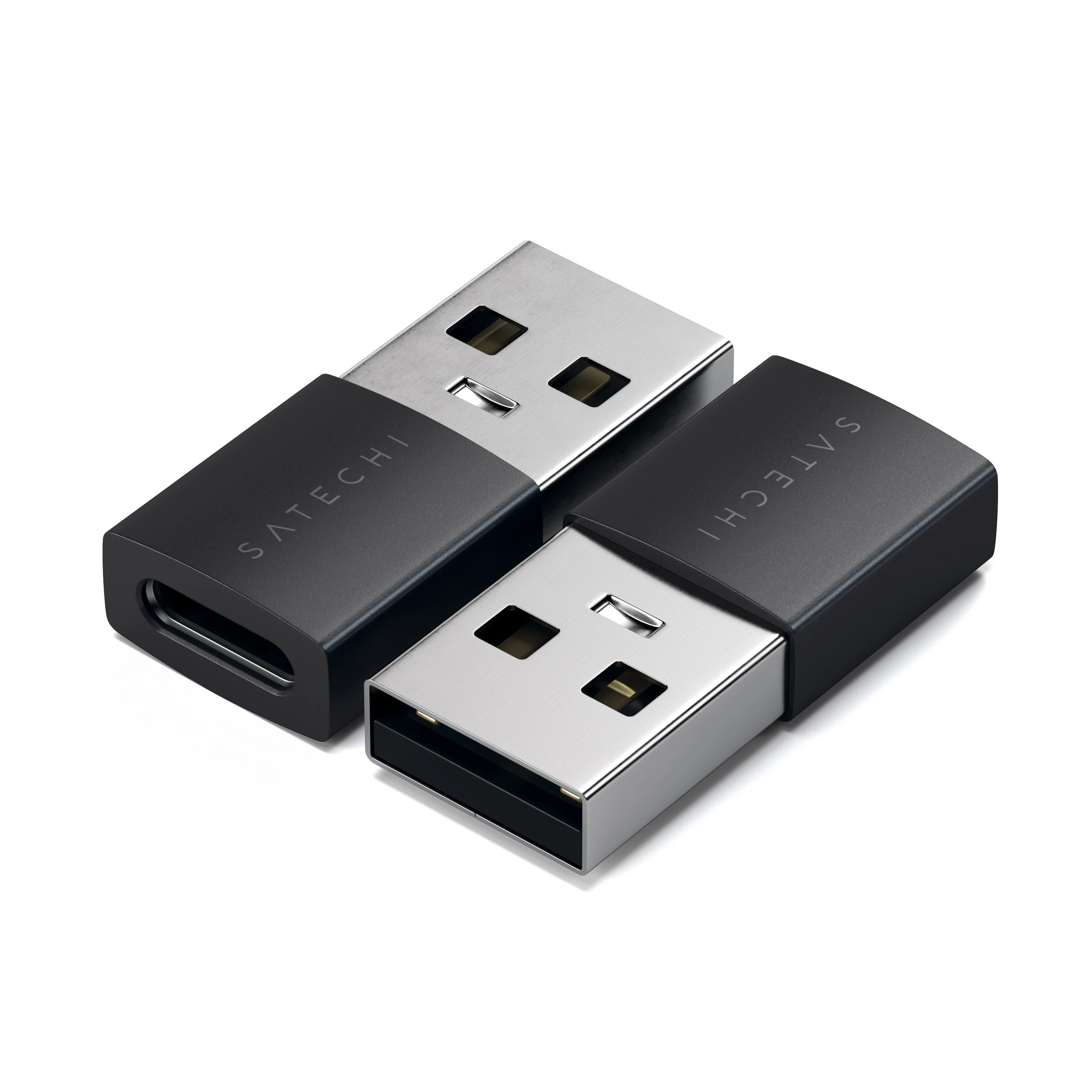Type-A to Type-C Adapter USB-C Satechi 2 Pack Space Black 