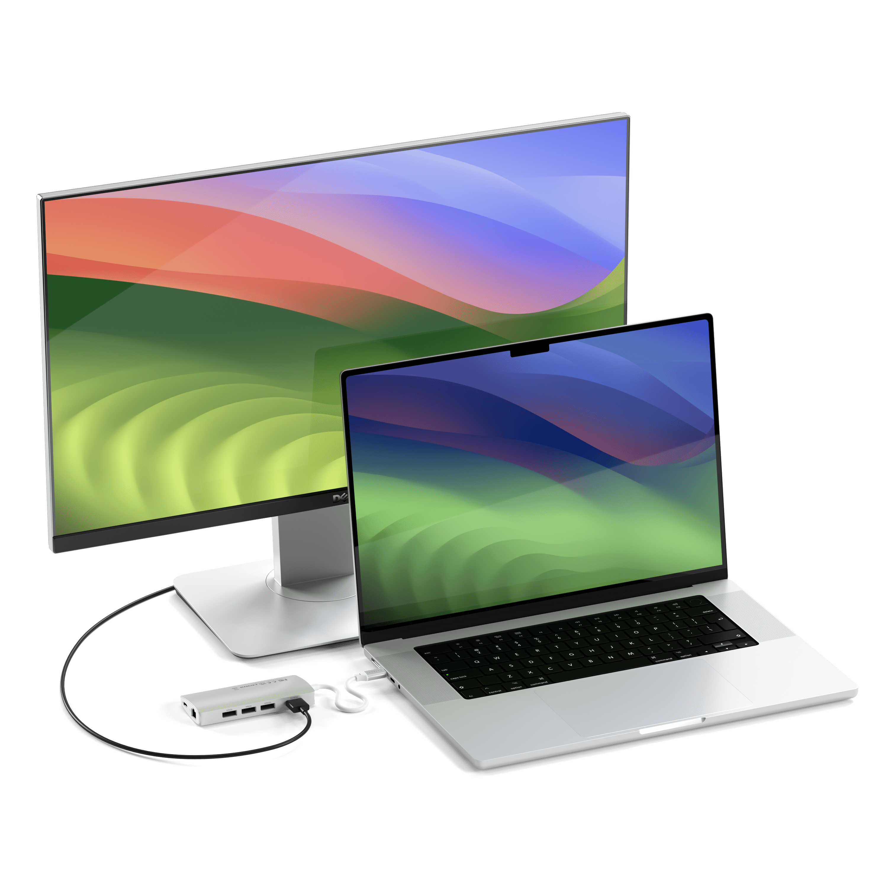 Type-C Multi-Port Adapter 4K with Ethernet V2 Adapters Satechi Silver