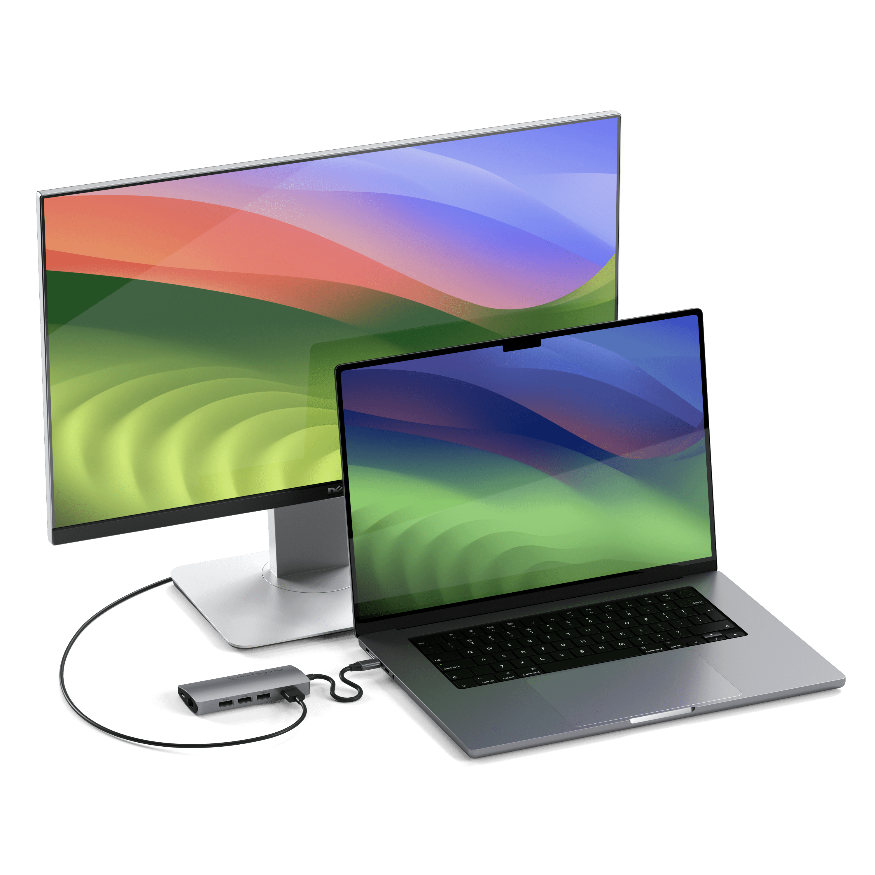 Type-C Multi-Port Adapter 4K with Ethernet V2 Adapters Satechi Space Gray