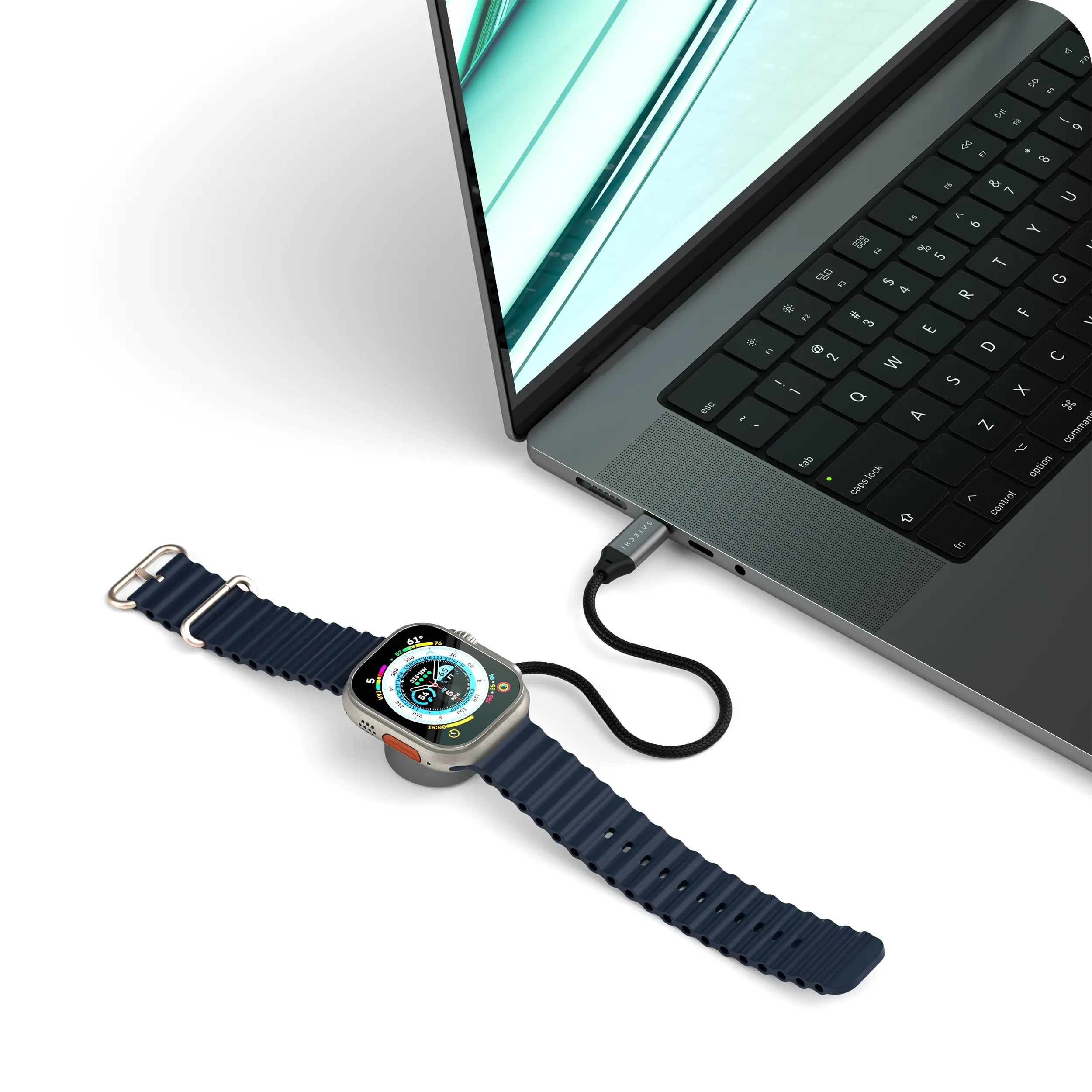 USB-C Fast Charging Cable For Apple Watch SATECHI