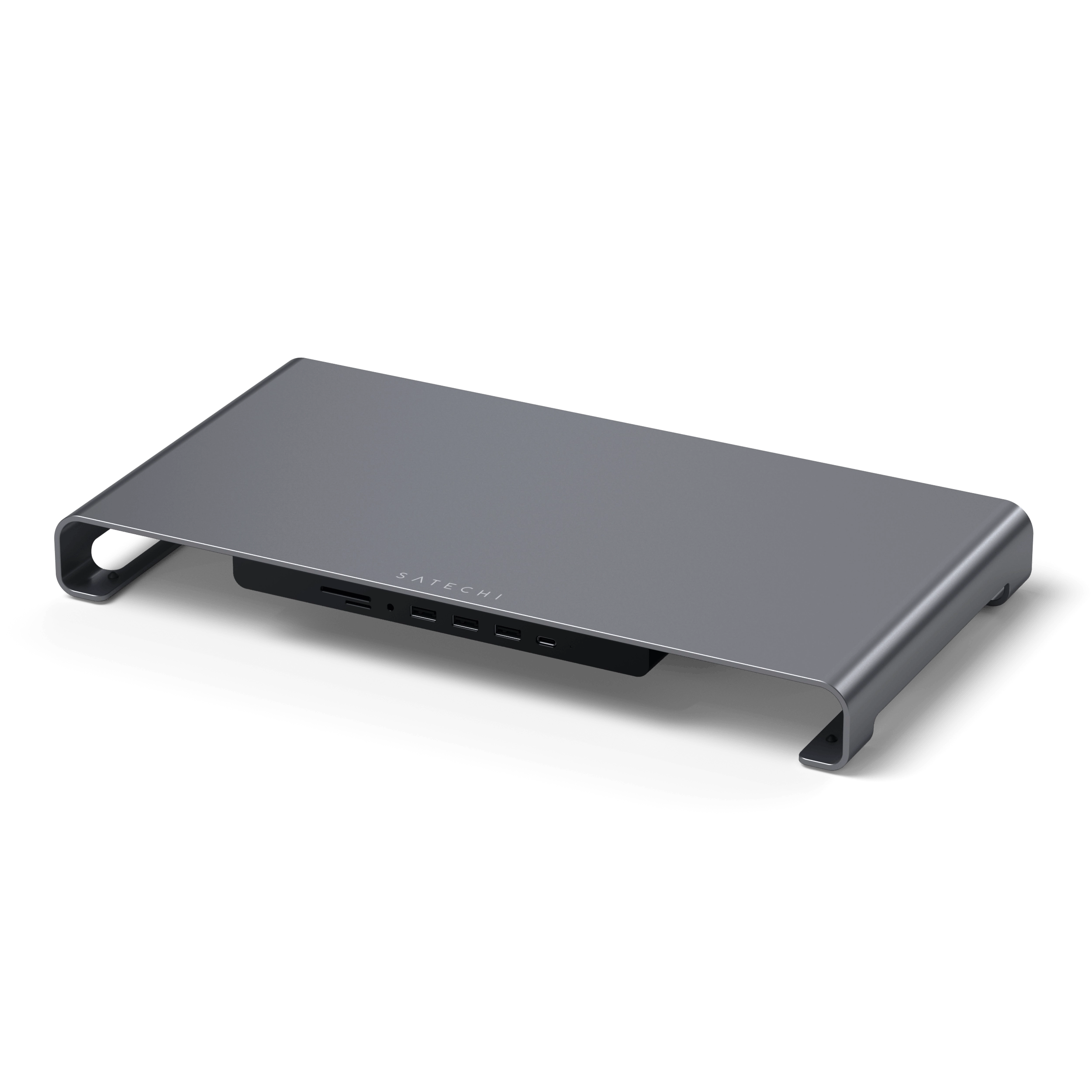 Satechi usb-c monitor stand hub xl space grey