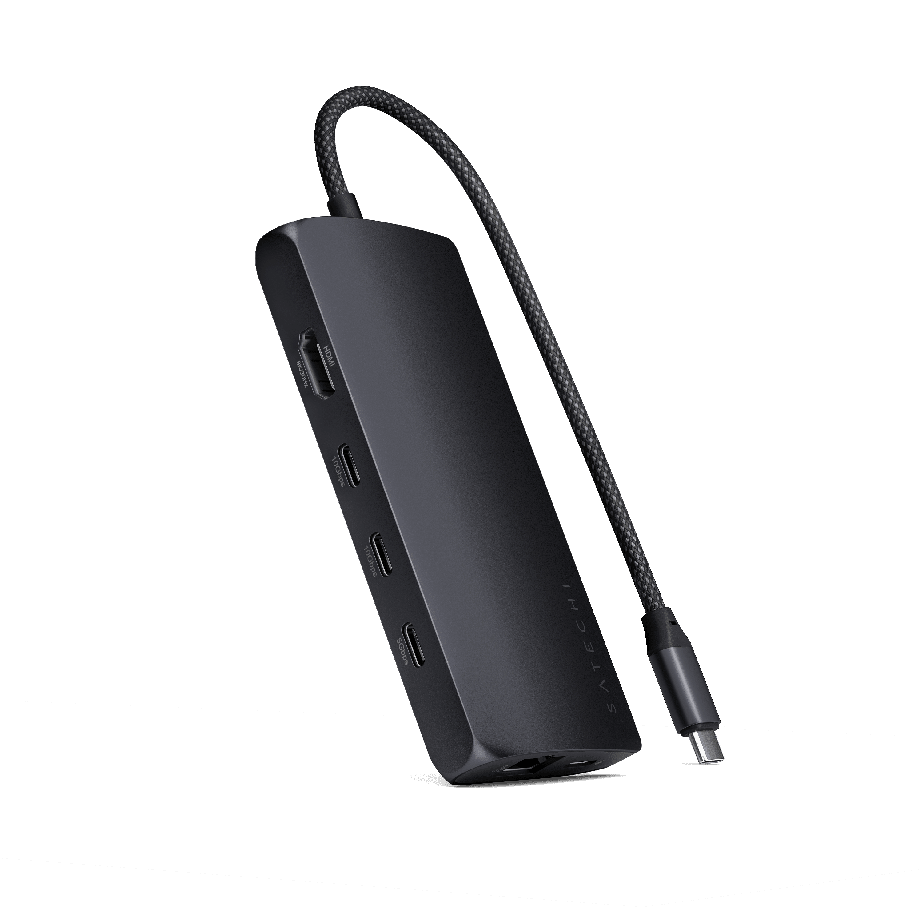 USB-C Multiport Adapter 8K With Ethernet V3 Satechi Midnight