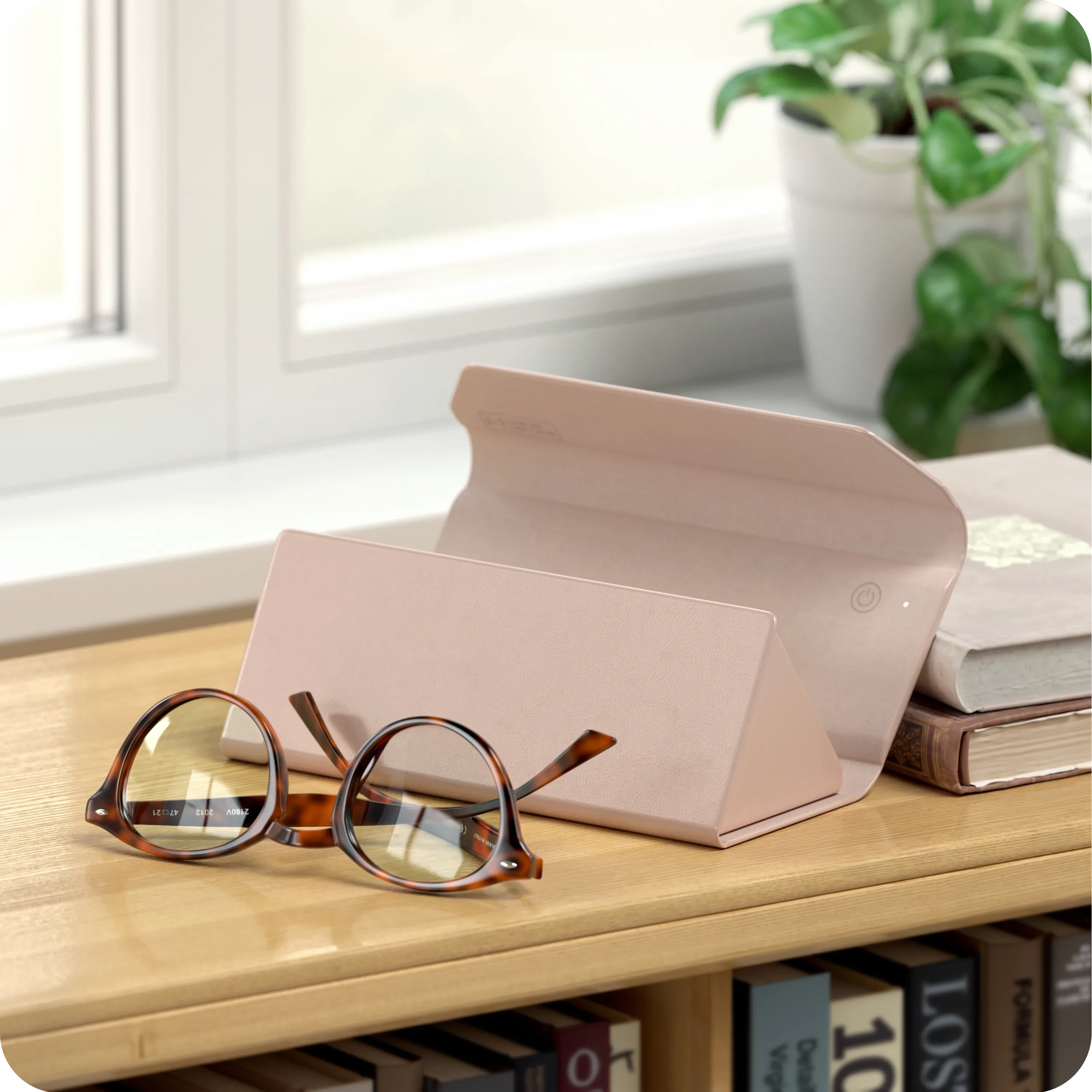Vegan-Leather FindAll™ Glasses Case Satechi Desert Rose