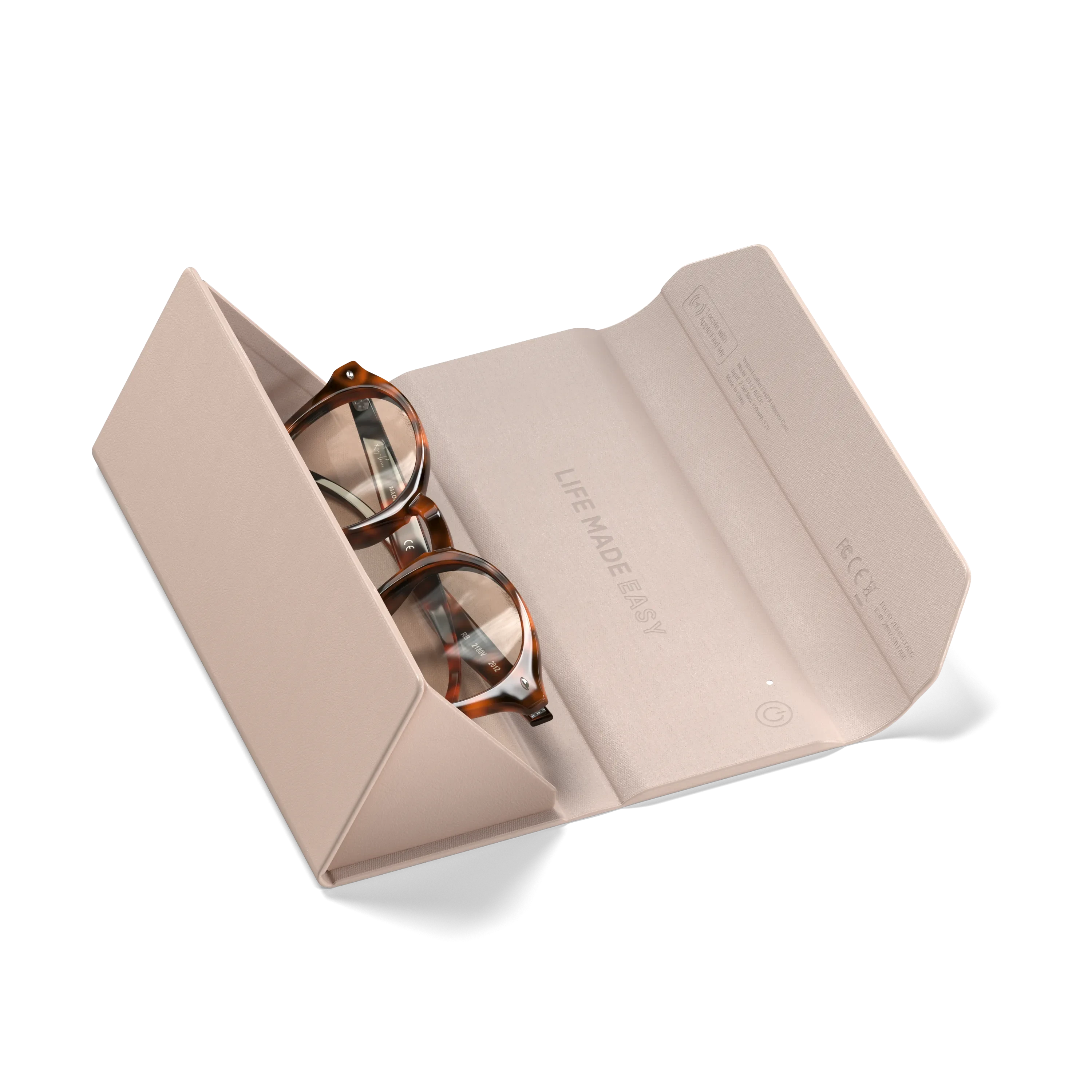 Vegan-Leather FindAll™ Glasses Case Satechi Desert Rose