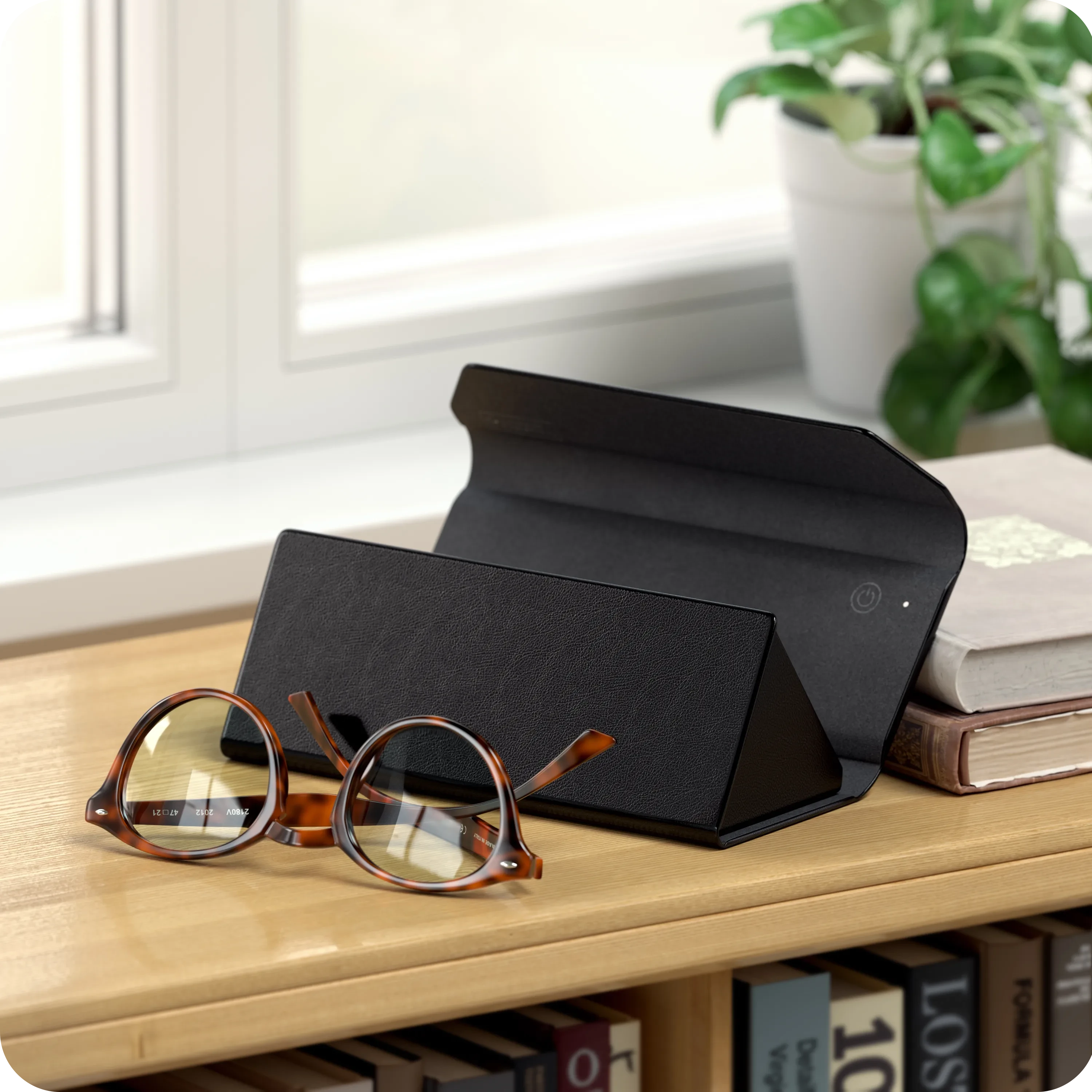Vegan-Leather FindAll™ Glasses Case | Tracker – Satechi