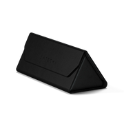 Satechi Vegan-Leather FindAll Glasses Case in Black, folded closed