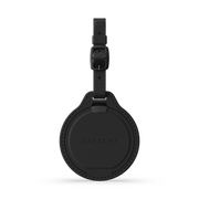 Satechi Vegan-Leather FindAll Luggage Tag in Black, front view