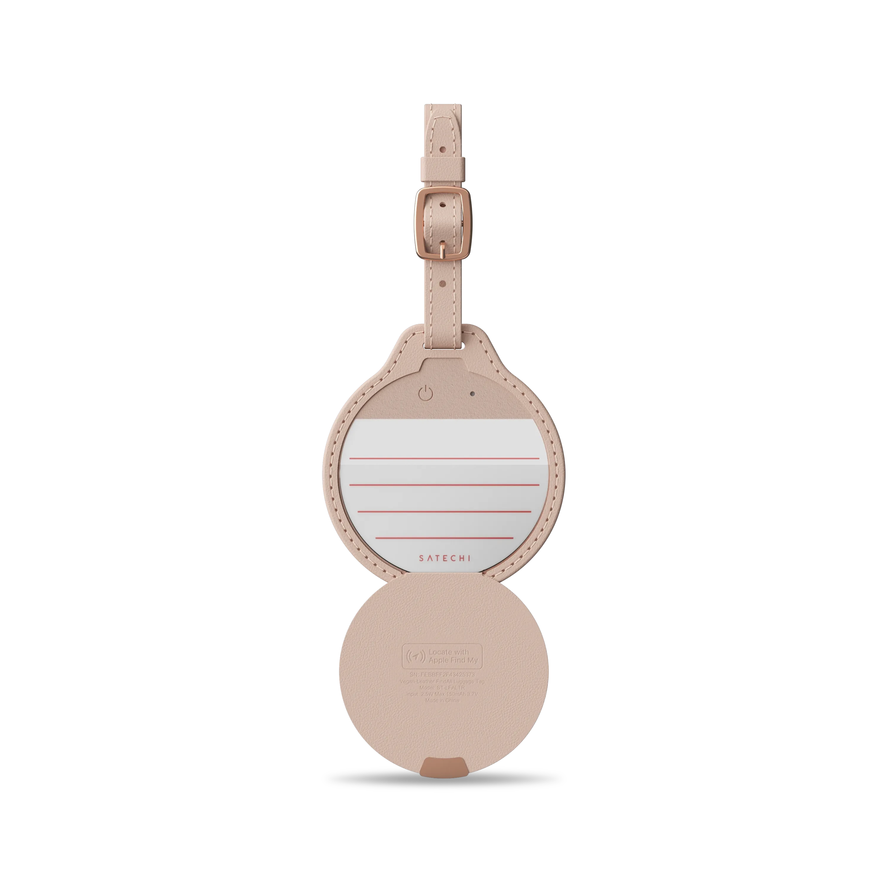 Vegan-Leather FindAll™ Luggage Tag Satechi Desert Rose