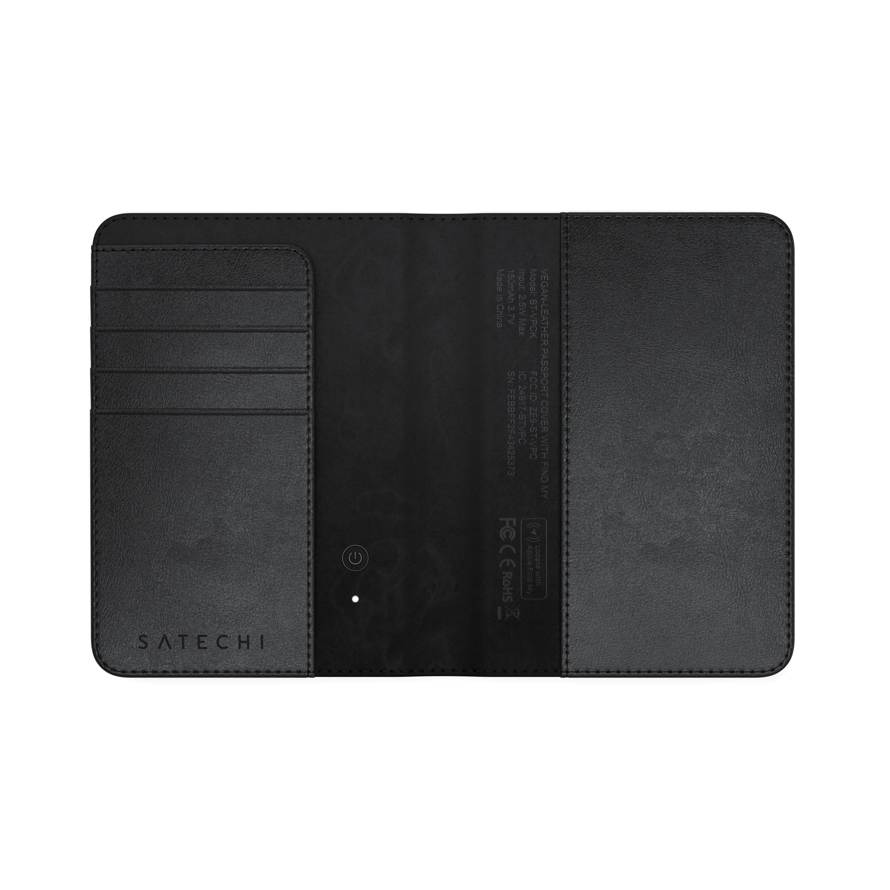 Vegan-Leather FindAll Passport Cover サンド Satechi Passport Holder for Travel with Find My, Passport Cover