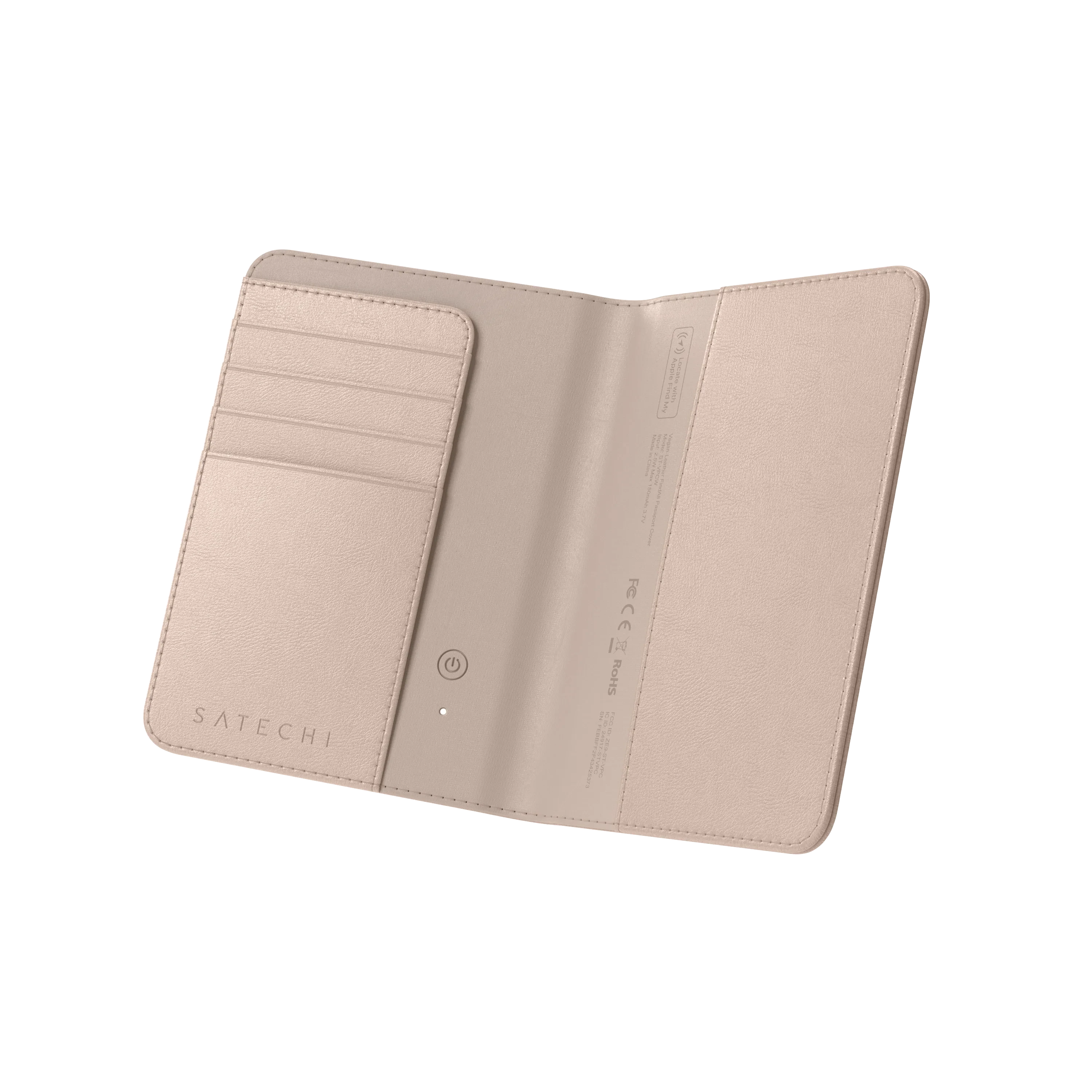 Vegan-Leather FindAll™ Passport Cover Satechi Desert Rose