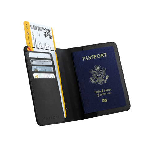 Vegan-Leather FindAll™ Passport Cover Satechi Black